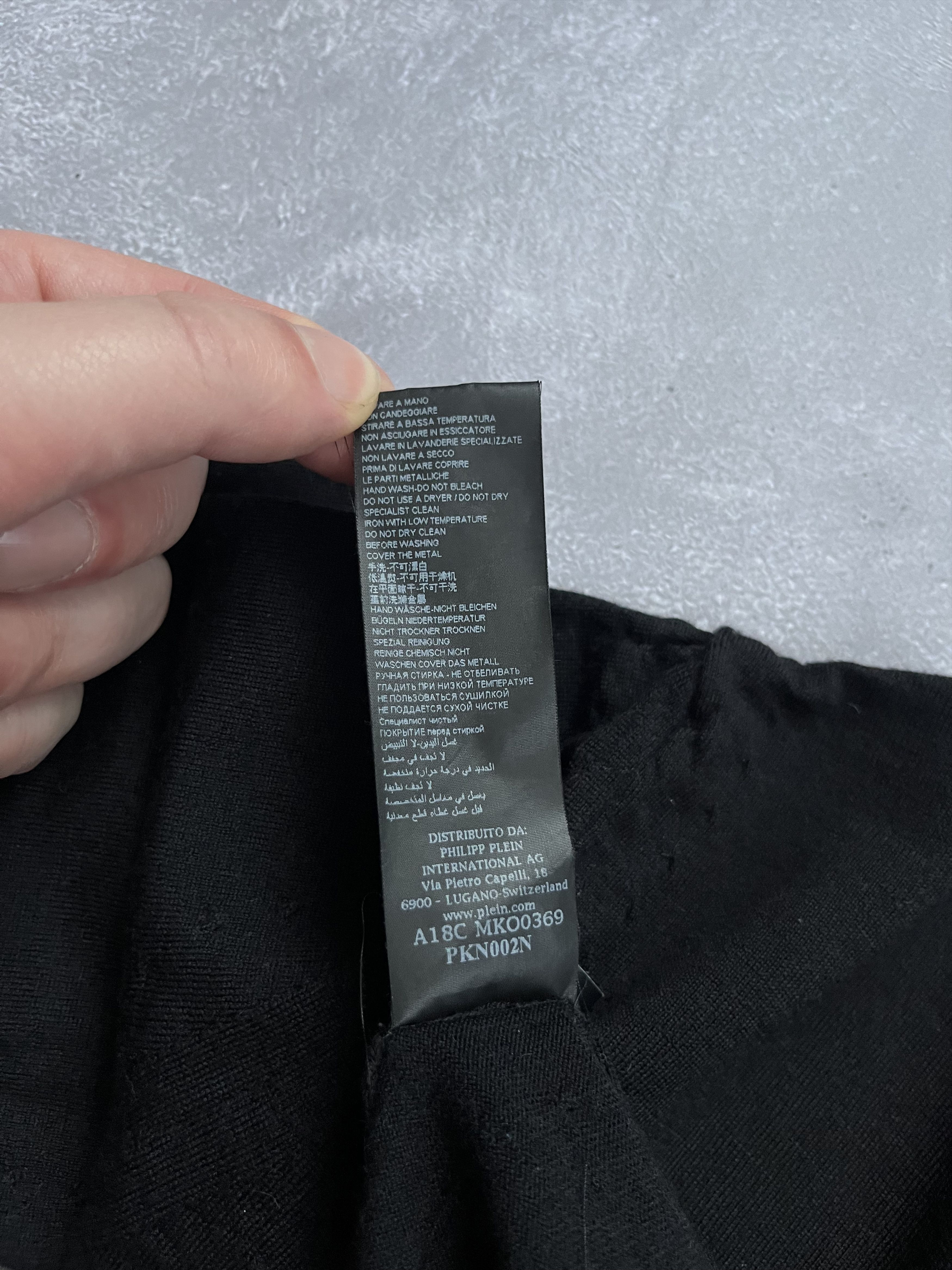 Philipp Plein PHILIPP PLEIN HOMME WOOL SWEATER BLACK CREWNECK Size US M / EU 48-50 / 2 - 15 Thumbnail