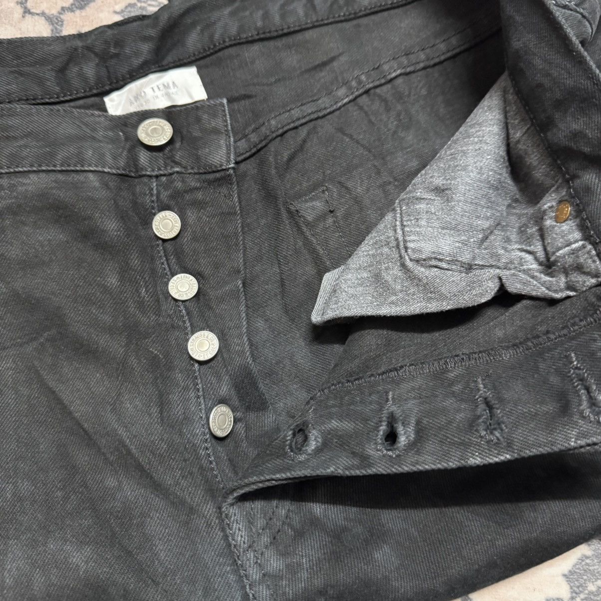 Beams Japan × Levi's Remake By AND TEMA Levis 501 Black Denim Jeans Open Leg Size US 36 / EU 52 - 21 Thumbnail