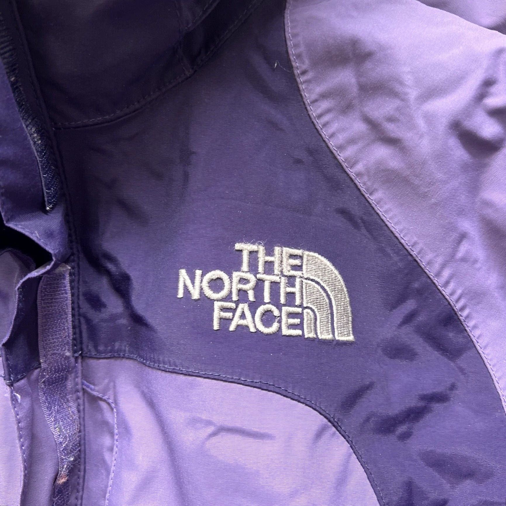 The North Face VINTAGE The North Face Heavy Hooded Jacket Womens XS Purple Outdoor Nylon Coat Size XS / US 0-2 / IT 36-38 - 3 Thumbnail
