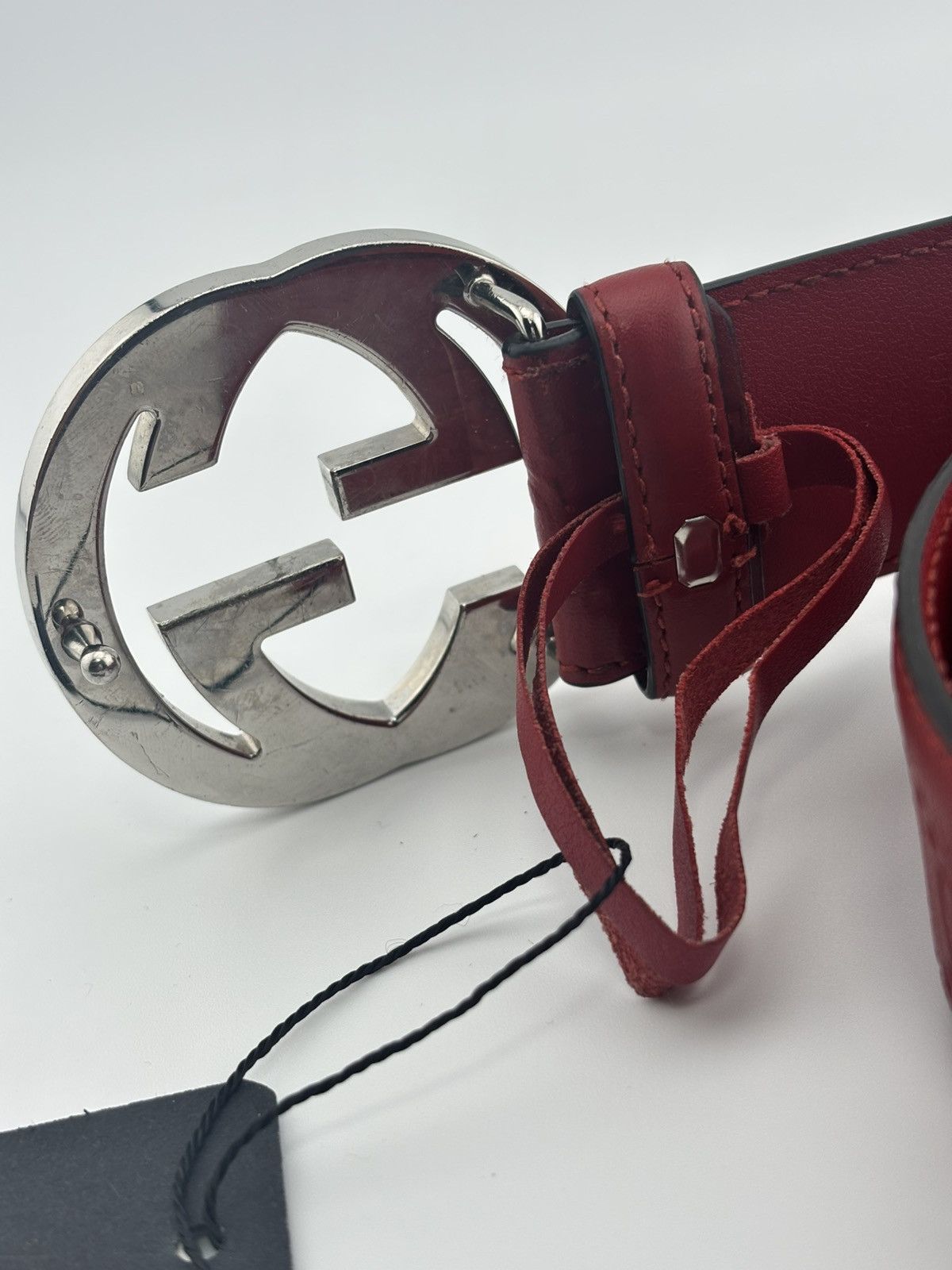 Gucci GUCCI BELT RED SIZE 36 Size 36 - 4 Thumbnail
