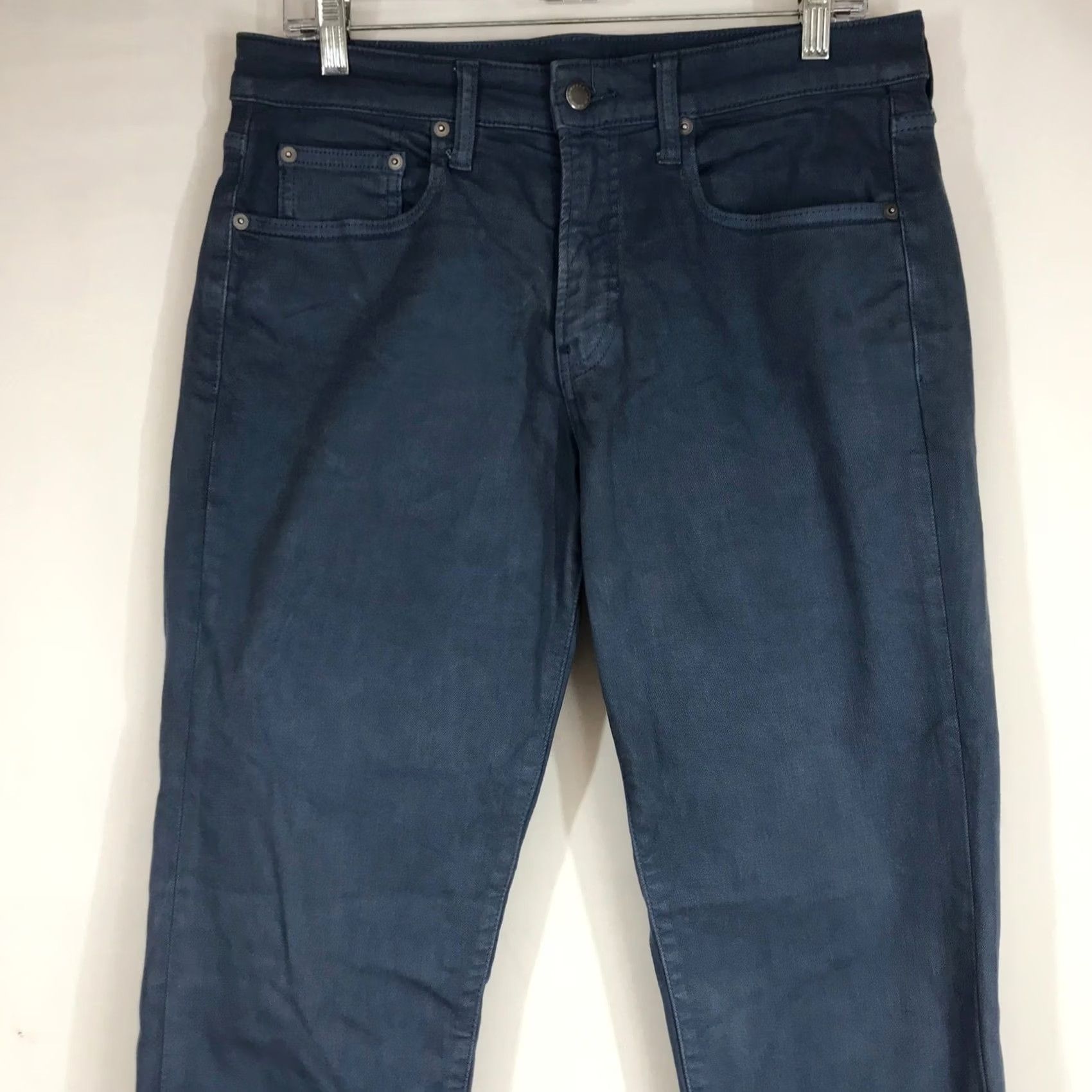 Bonobos Bonobos Slim Fit Chino Pants Slate Blue Gray 31x34 Cotton Stretch Twill 5-Pocket Manuf Egypt Buttons Zip Womens Pants Size 24" / US 00 / IT 34 - 2 Thumbnail