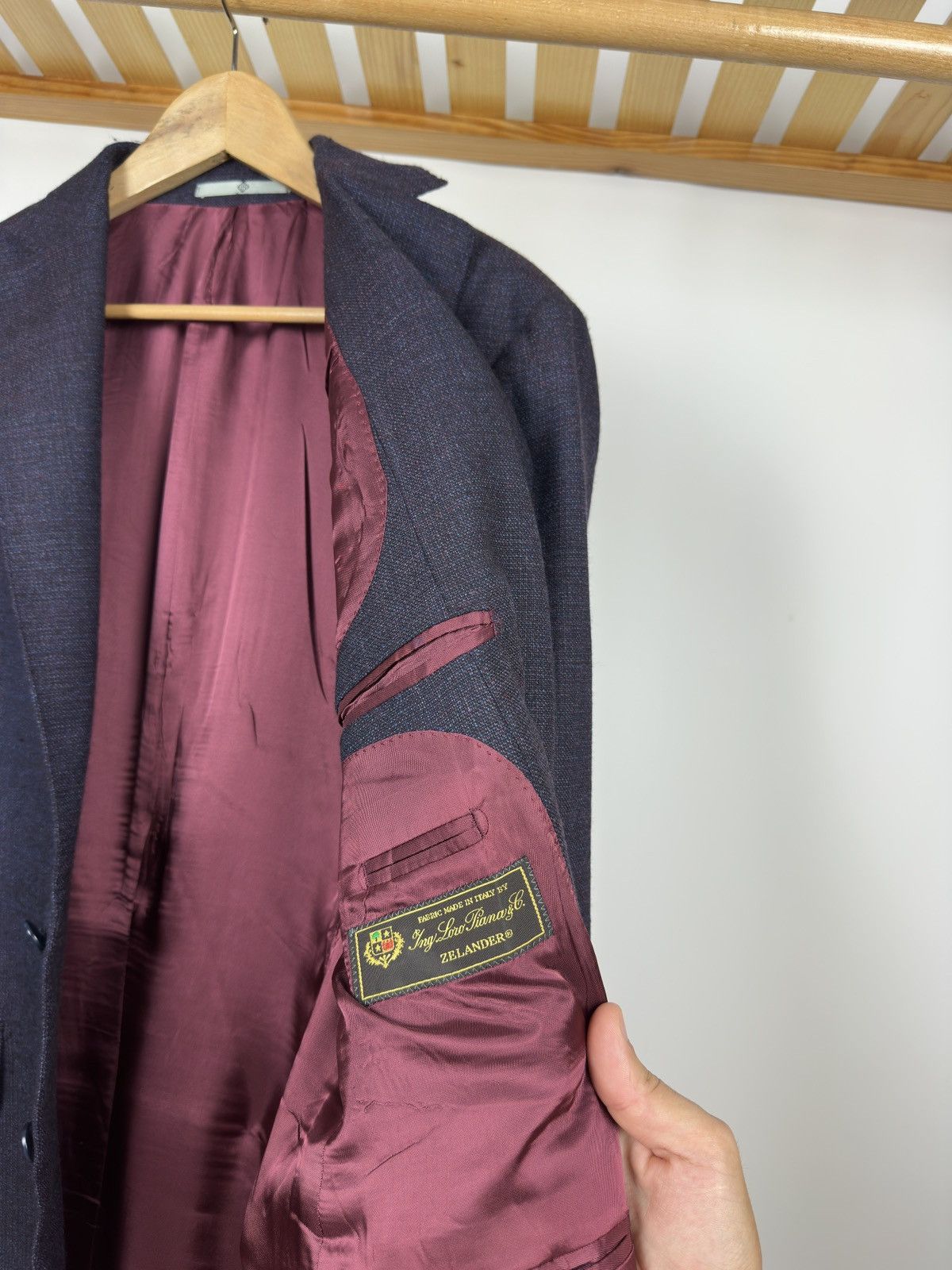 Loro Piana Henry by Loro Piana Blazer Wool Jacket Size 52L - 9 Thumbnail