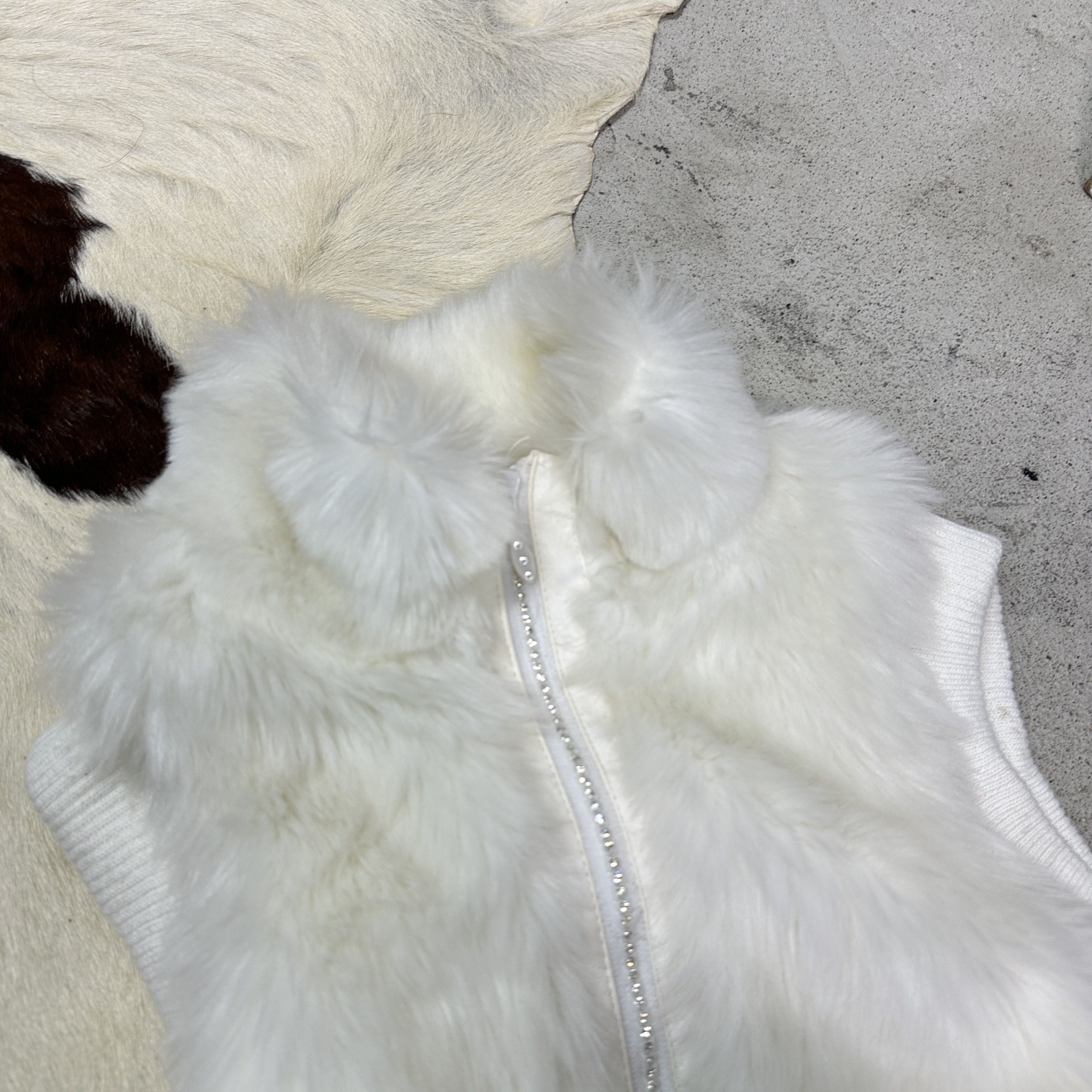 Vintage Vintage Avant Garde Outwear Faux Fur Fitted Vest Y2K Size S / US 4 / IT 40 - 3 Thumbnail