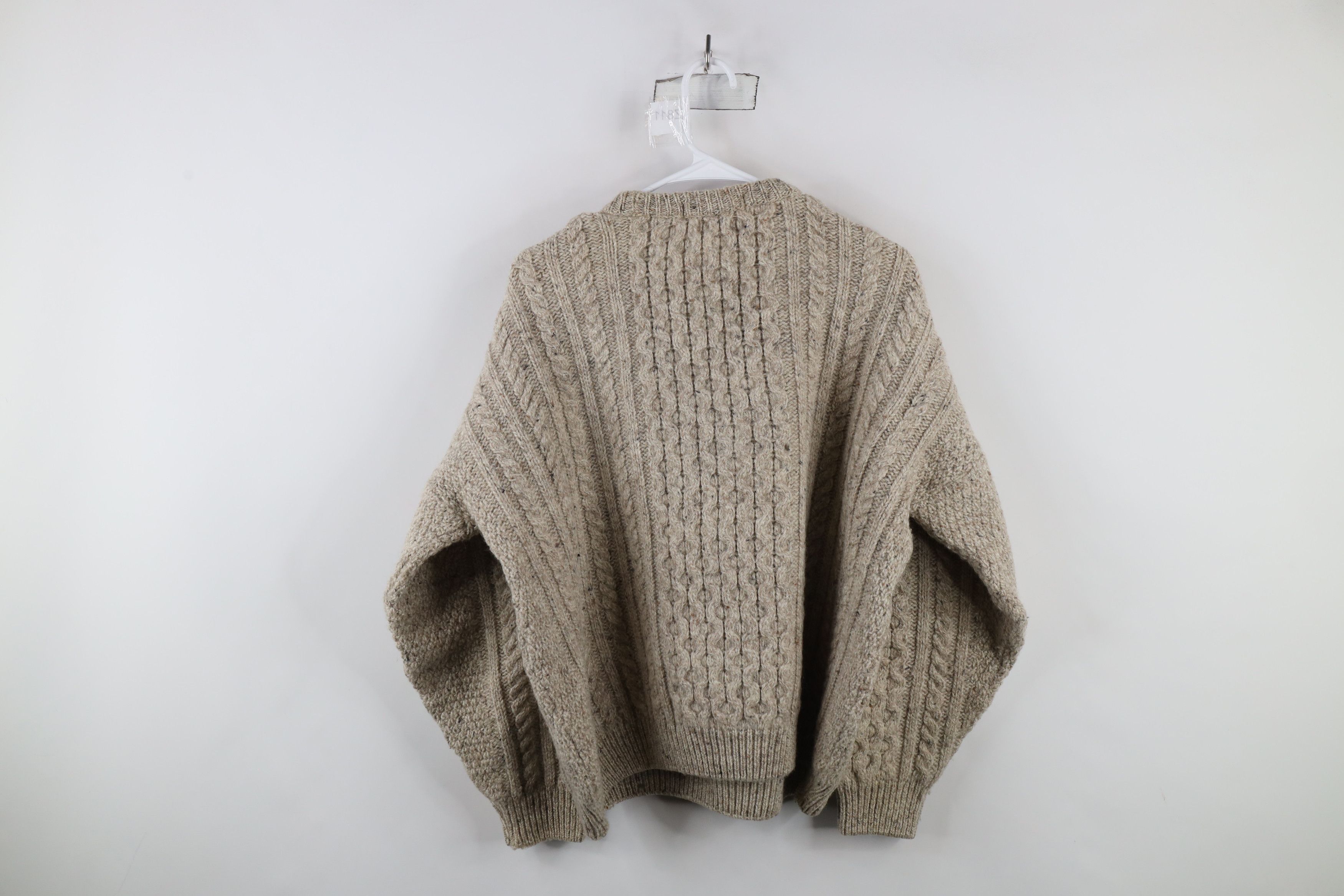 Vintage Vintage 90s Streetwear Chunky Fisherman Cable Knit Sweater Size XL / US 12-14 / IT 48-50 - 7 Thumbnail