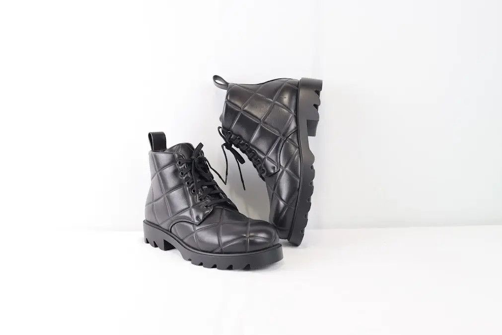 Bottega Veneta o1rshd1 Q:2 / Quilted Strut Boots in Black Size US 11 / EU 44 - 11 Thumbnail