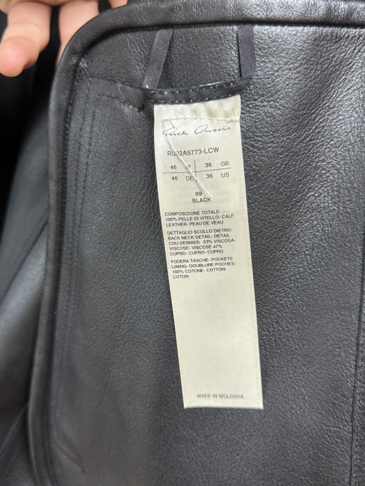 Rick Owens Rick owens Klaus Leather jacket Size US S / EU 44-46 / 1 - 5 Thumbnail