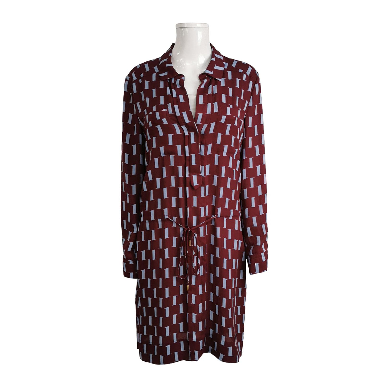 Diane von Furstenberg Diane von Furstenberg Geometric Print Shirt Dress Size 12 Size XL / US 12-14 / IT 48-50 - 1 Thumbnail
