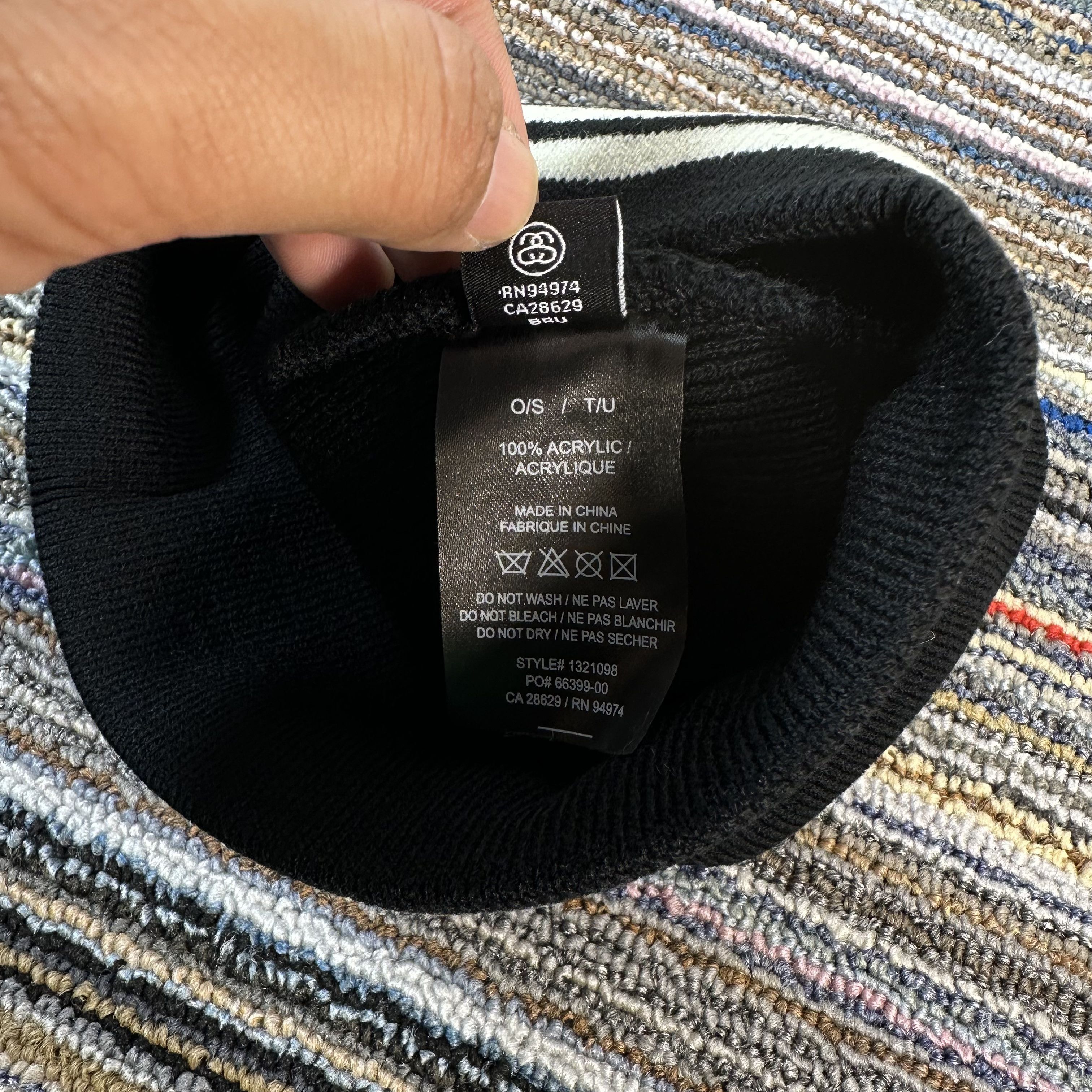 Stussy STUSSY STRIPE SKULLCAP BEANIE / BLACK Size ONE SIZE - 5 Thumbnail