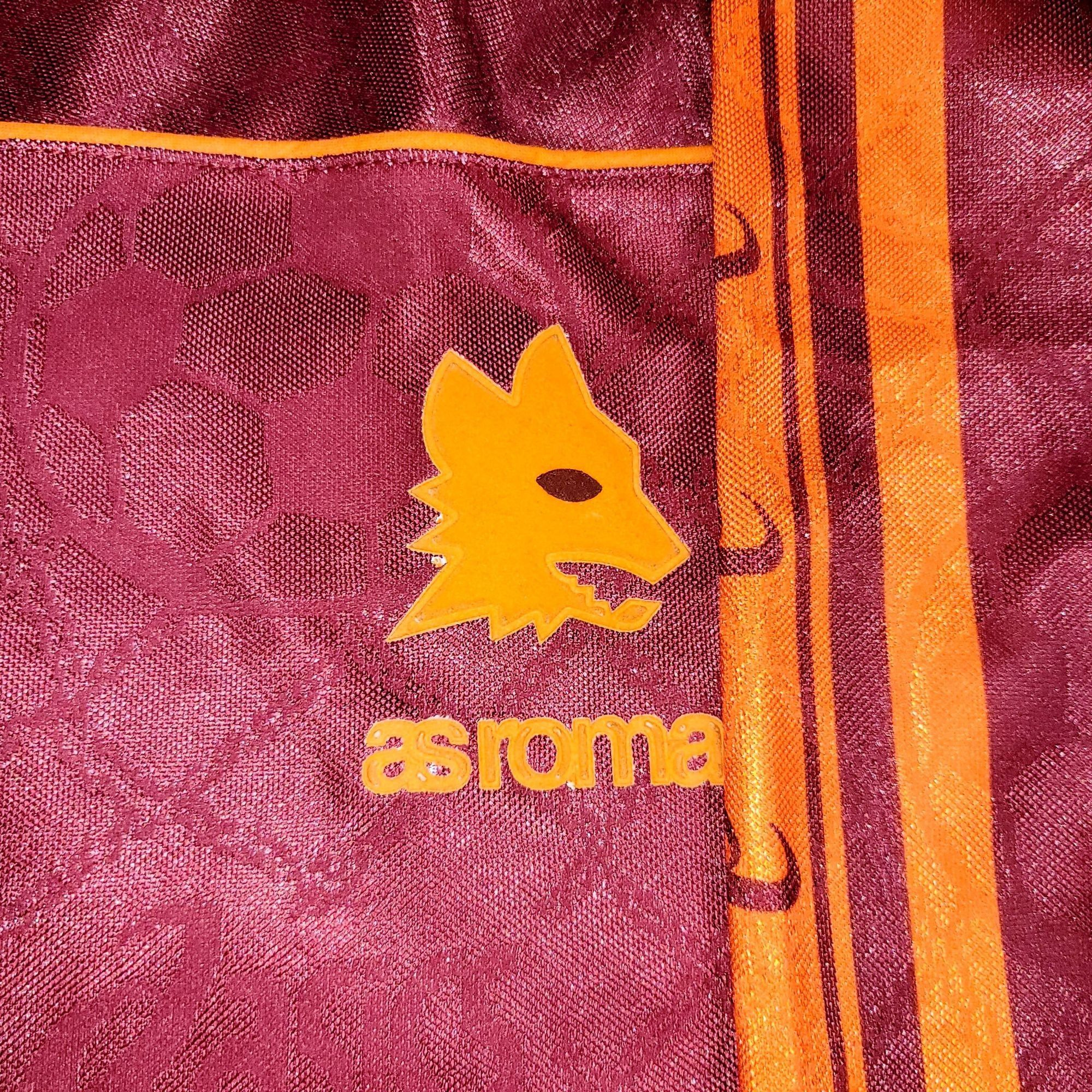 Asics Totti As Roma Asics 1995 1996 Soccer Jersey Shirt XL Size US XL / EU 56 / 4 - 4 Thumbnail
