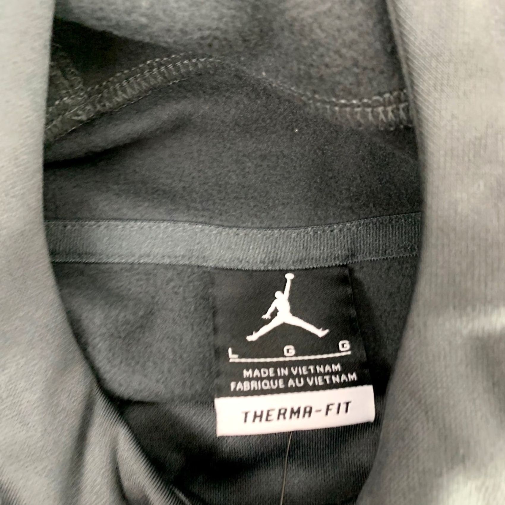 Jordan Brand Jordan Therma-FIT Basketball Hoodie Mens Large Gray Pullover Size US L / EU 52-54 / 3 - 3 Thumbnail