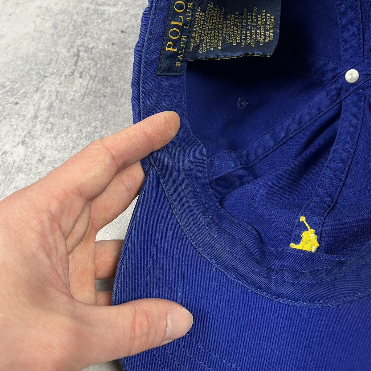 Polo Ralph Lauren Vintage Polo Ralph Lauren y2k yellow pony cap 00’s Size ONE SIZE - 10 Thumbnail