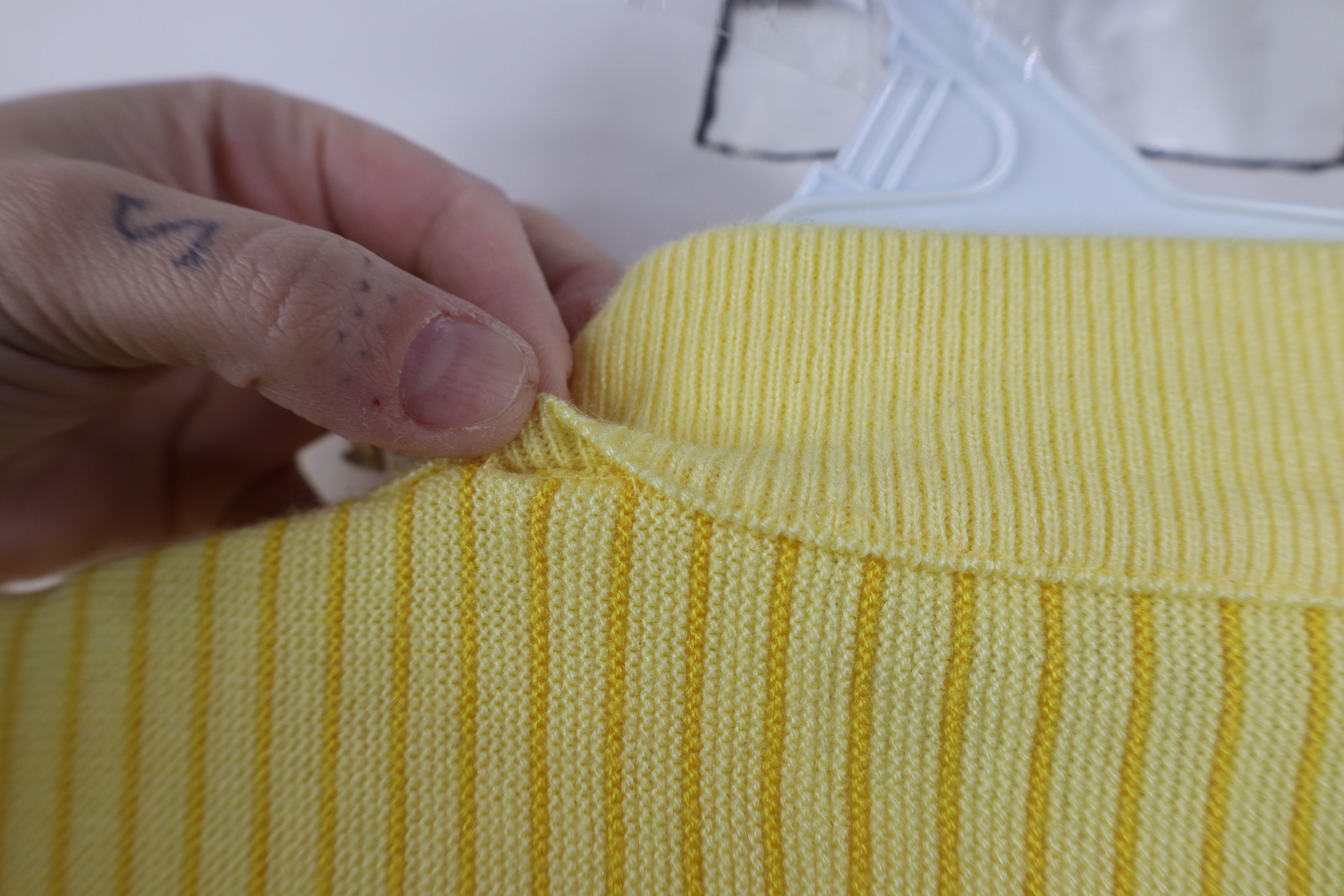 Vintage Vintage 50s Streetwear Short Sleeve Ringer Mock Neck Sweater Size US S / EU 44-46 / 1 - 11 Thumbnail