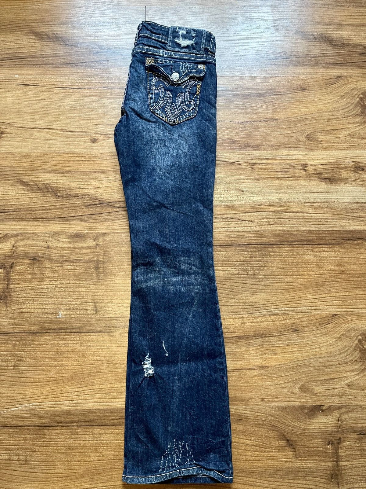 Mek Denim VINTAGE FLARED MEK DENIM OAXACA RARE HANDCRAFTED SIZE 30X31 Size 30" / US 8 / IT 44 - 15 Thumbnail