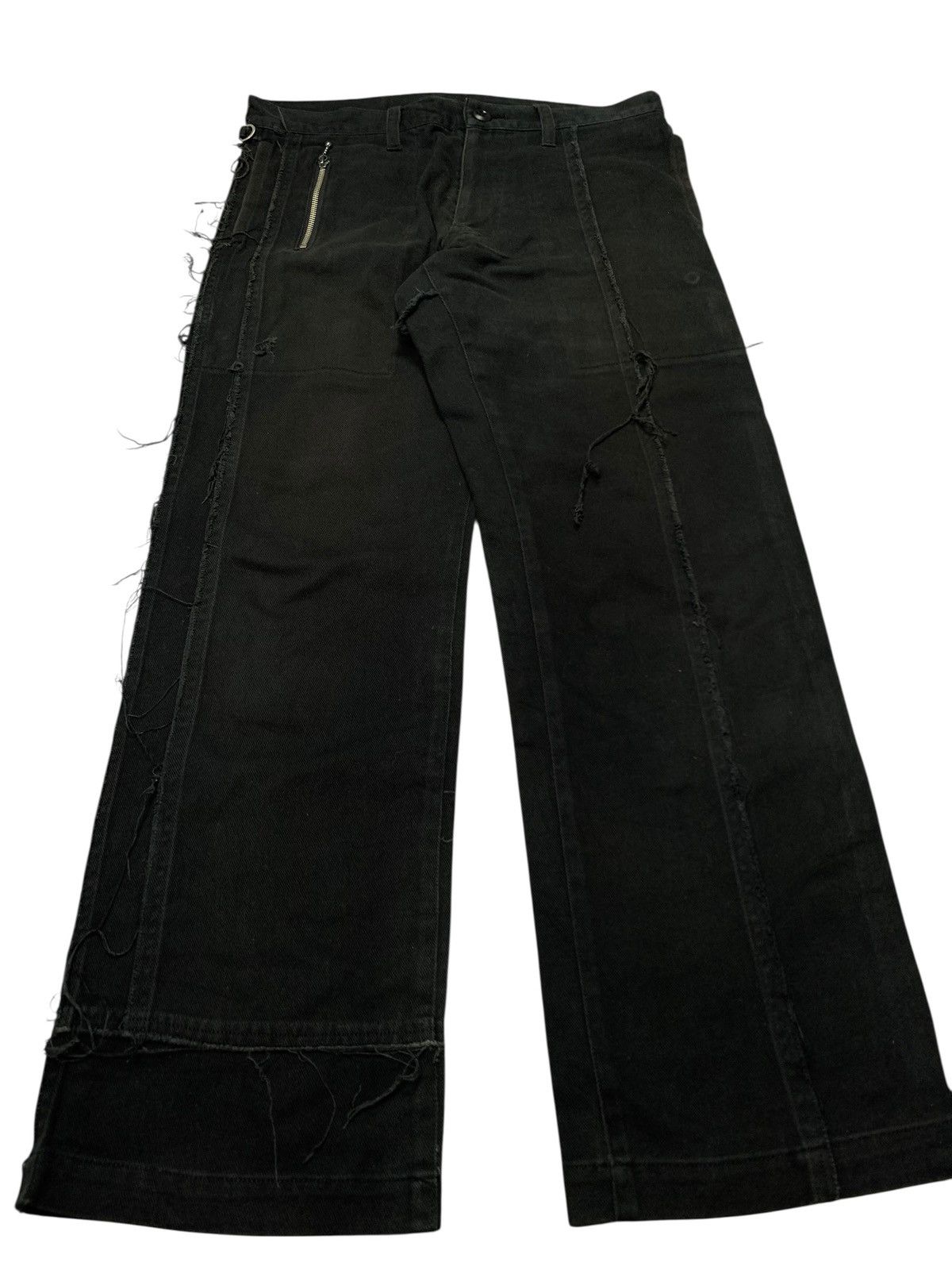 KMRii Y2k MILK BOY vintage japan gothic distressed pants Size US 31 - 3 Thumbnail