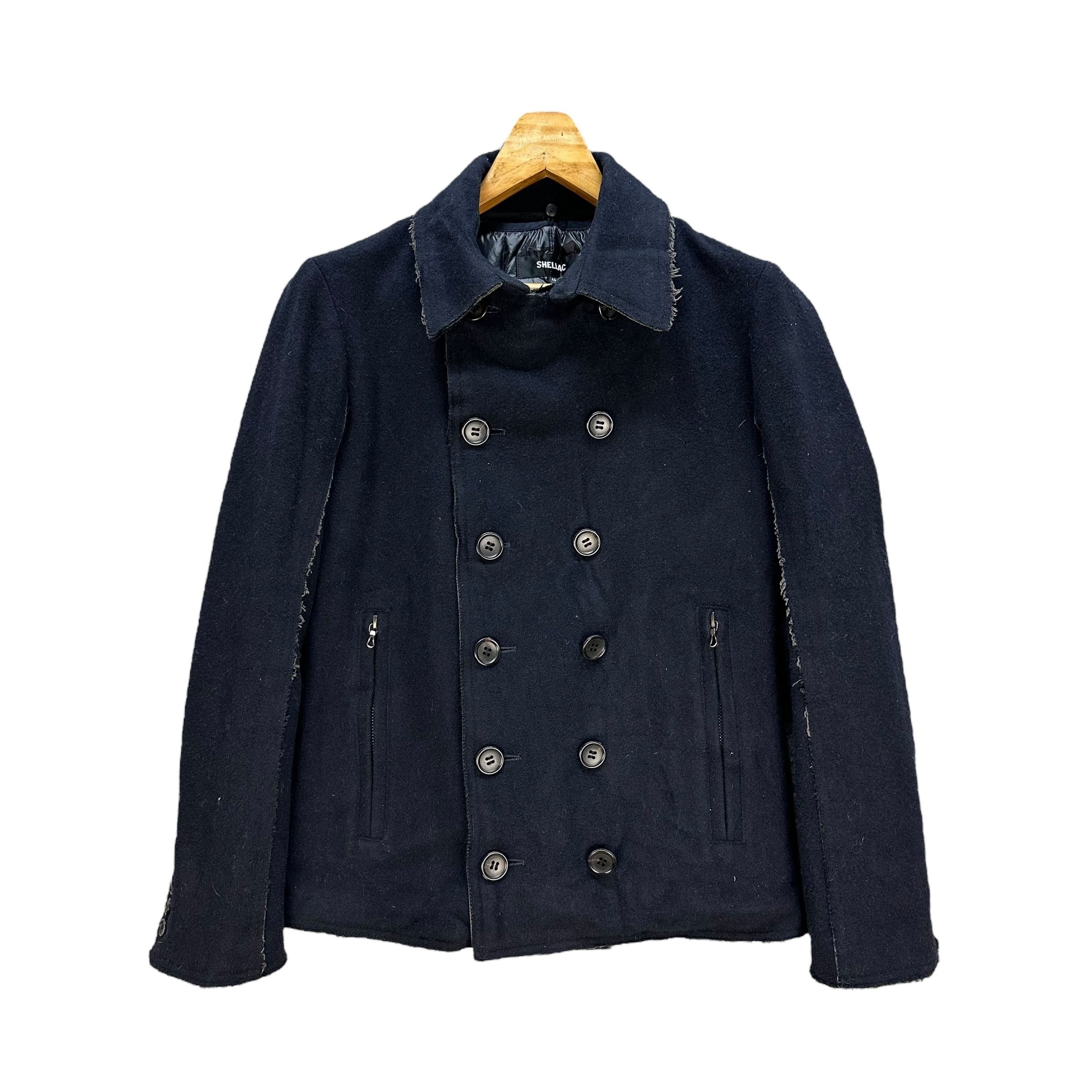 Shellac SHELLAC Deconstructed Double Breasted Wool Coat #A59-1361 Size US S / EU 44-46 / 1 - 1 Thumbnail