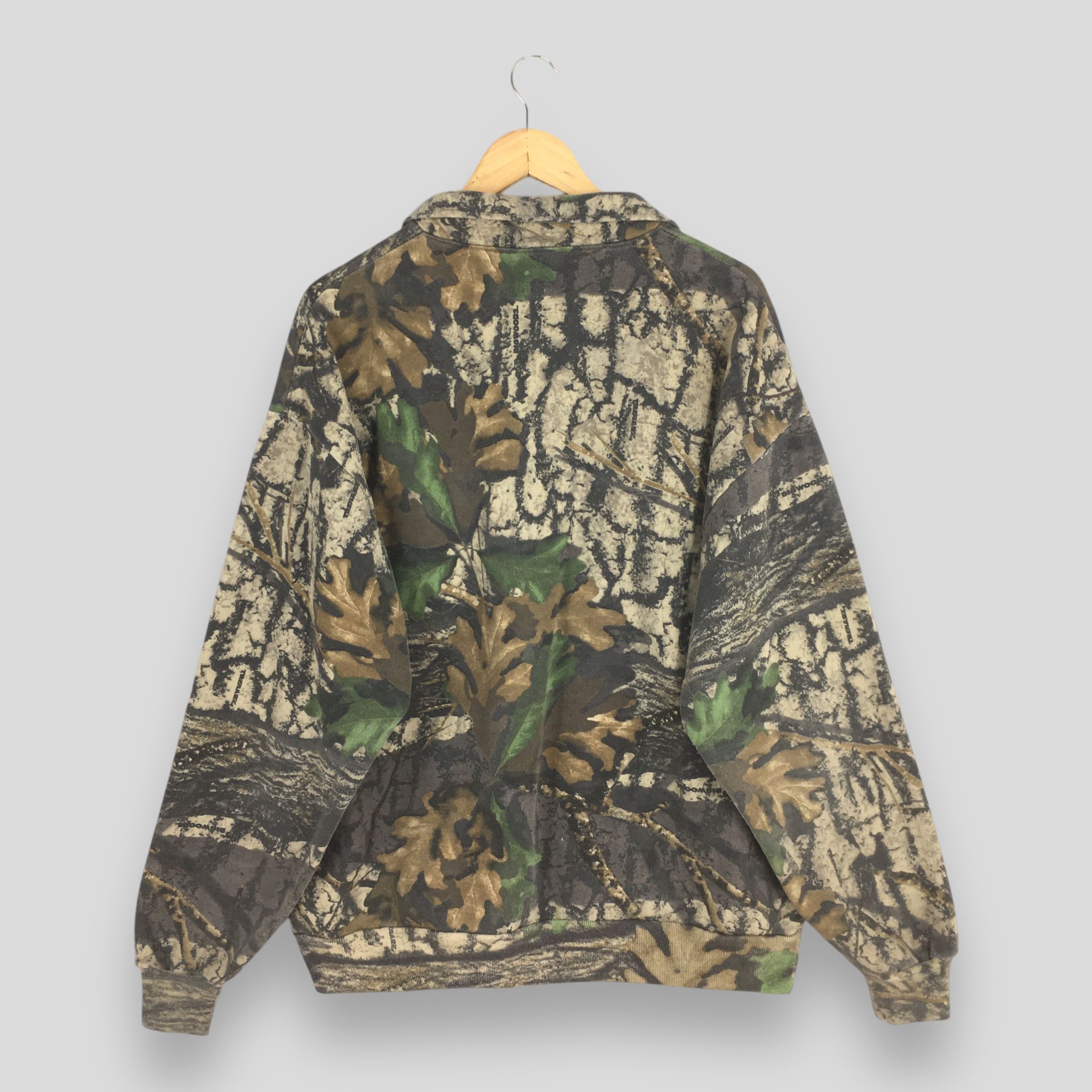 Jerzees Vintage 90s Jerzees Mossy Oak Camo Sweatshirt XLarge Size US XL / EU 56 / 4 - 8 Thumbnail