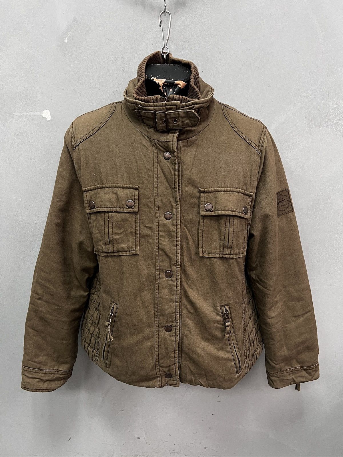 Junya Watanabe Brown washed distressed canvas jacket zipper Watanabe style Size US XL / EU 56 / 4 - 1 Thumbnail