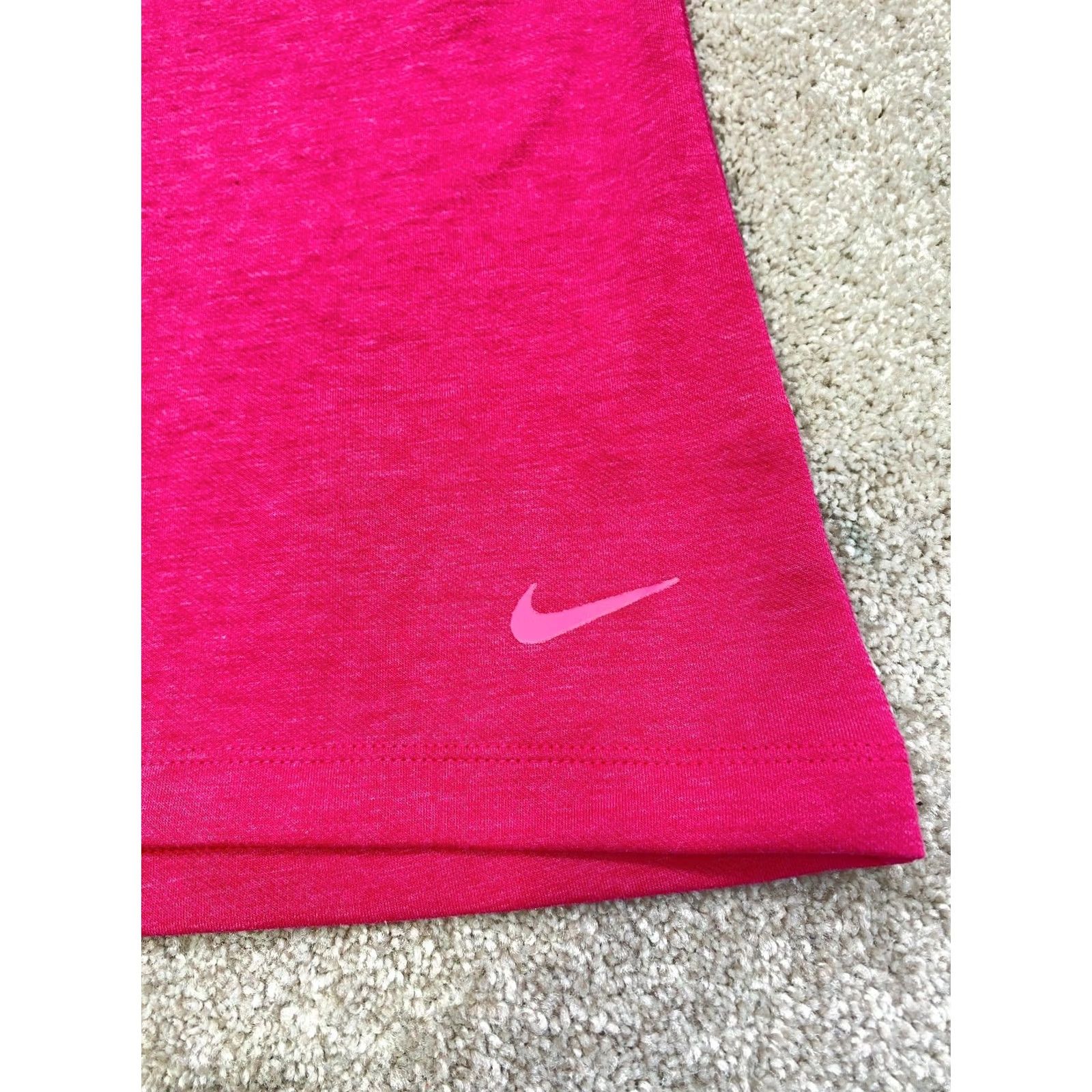 Nike Nike Golf Sandie Zip Top Women's XL Pink Short Sleeve Dri-Fit T-Shirt 6606 Size XL / US 12-14 / IT 48-50 - 3 Thumbnail