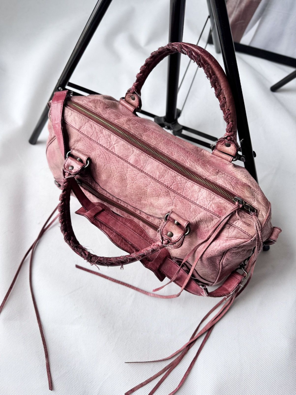 Balenciaga × Designer × Vintage Vintage Balenciaga City Bag Distressed Leather Handbag Size ONE SIZE - 6 Thumbnail
