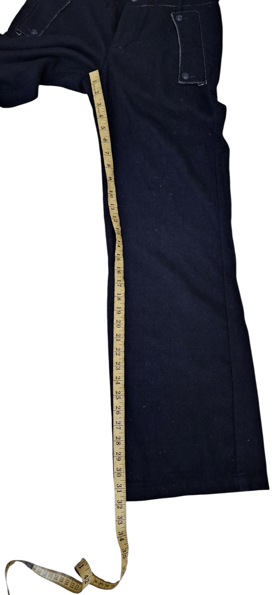 Designer × Pas de Calais Pas De Calais Baggy Wide Wool Adjustable Waist Pants Size US 29 - 18 Thumbnail