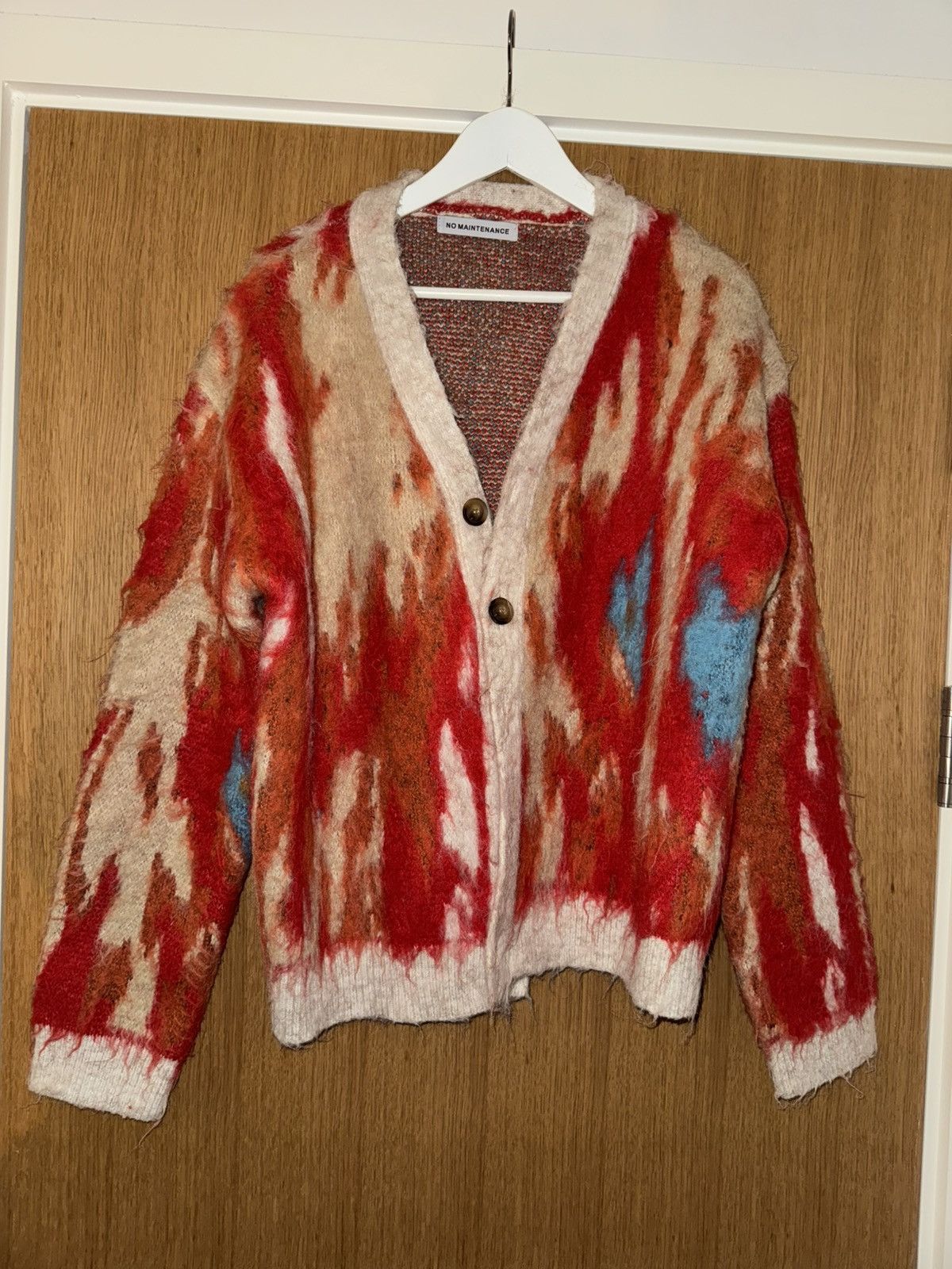 No Maintenance No maintenance mohair shag cardigan | Grailed