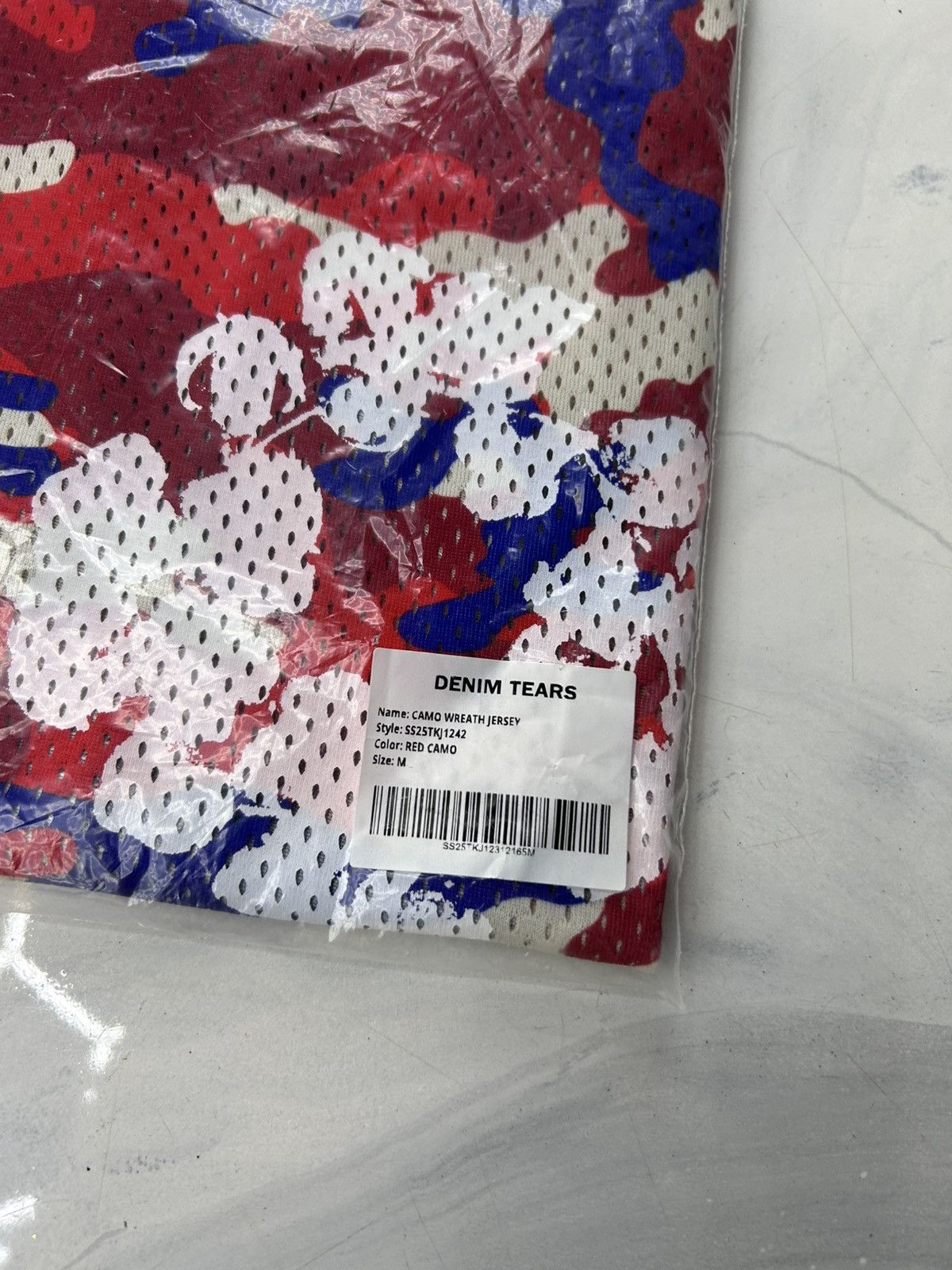DENIM TEARS Denim Tears Red Blue Camo Cotton Wreath Jersey Size M Size US M / EU 48-50 / 2 - 16 Thumbnail