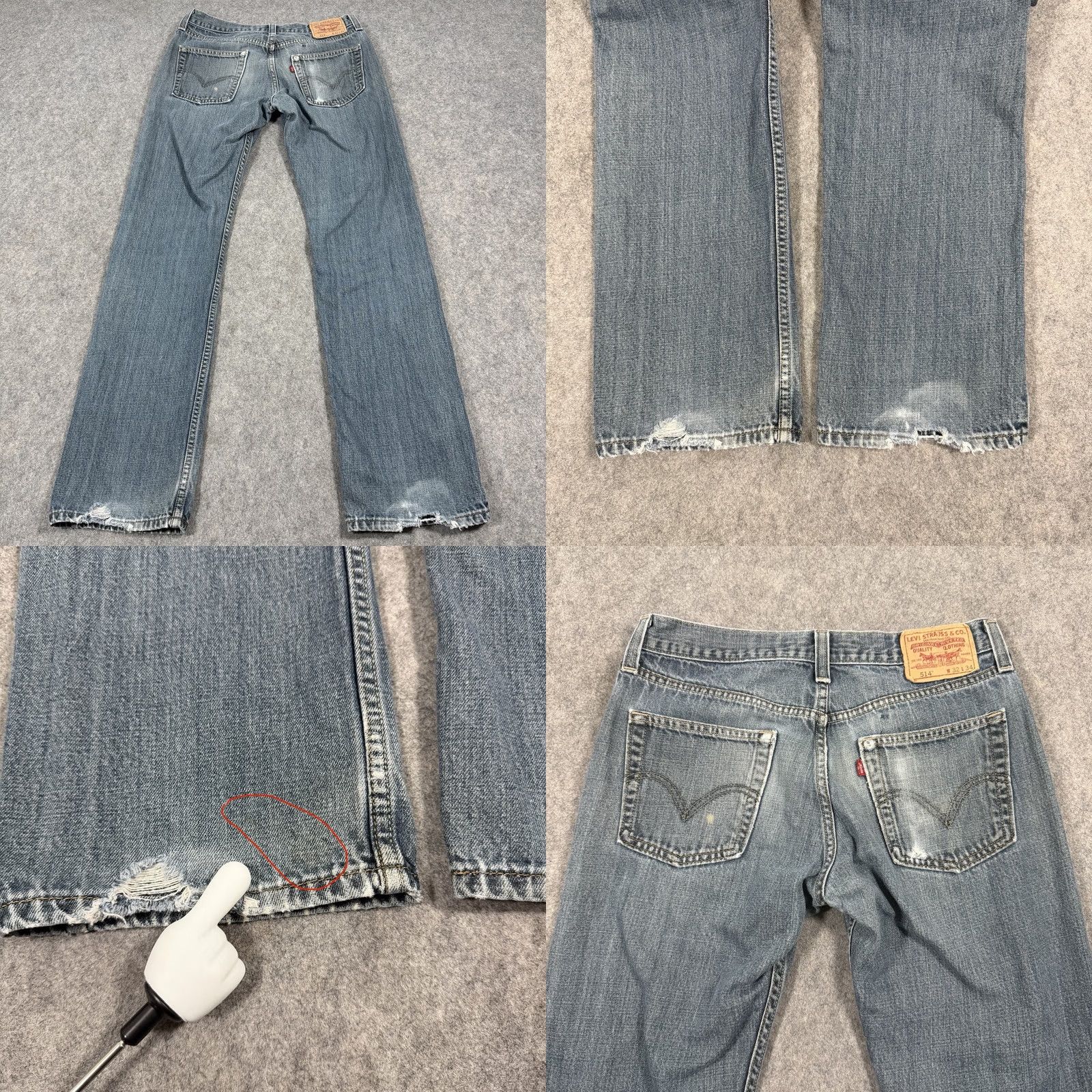 Levi's Levi's 514 Slim Straight Jeans Men's Blue Denim Size 32x33 Size US 32 / EU 48 - 10 Thumbnail