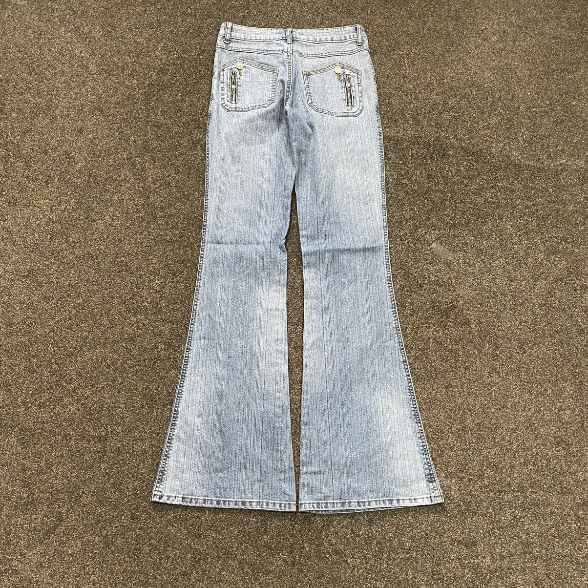 Vintage Y2K Vintage Flared Bootcut Jeans Light Wash Grunge Streetwea Size 34" / US 12 / IT 48 - 2 Thumbnail