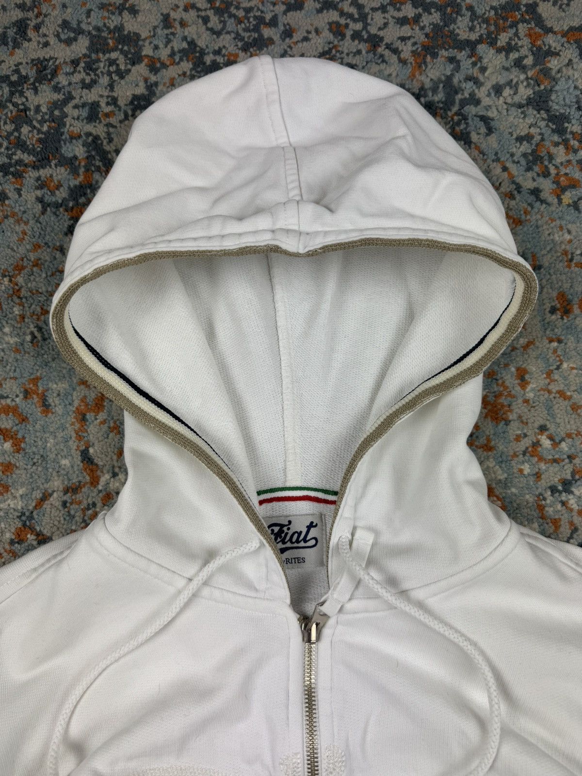 Vintage Vintage y2k Fiat spellout embroidered zip hoodie chief keef Size US L / EU 52-54 / 3 - 7 Thumbnail
