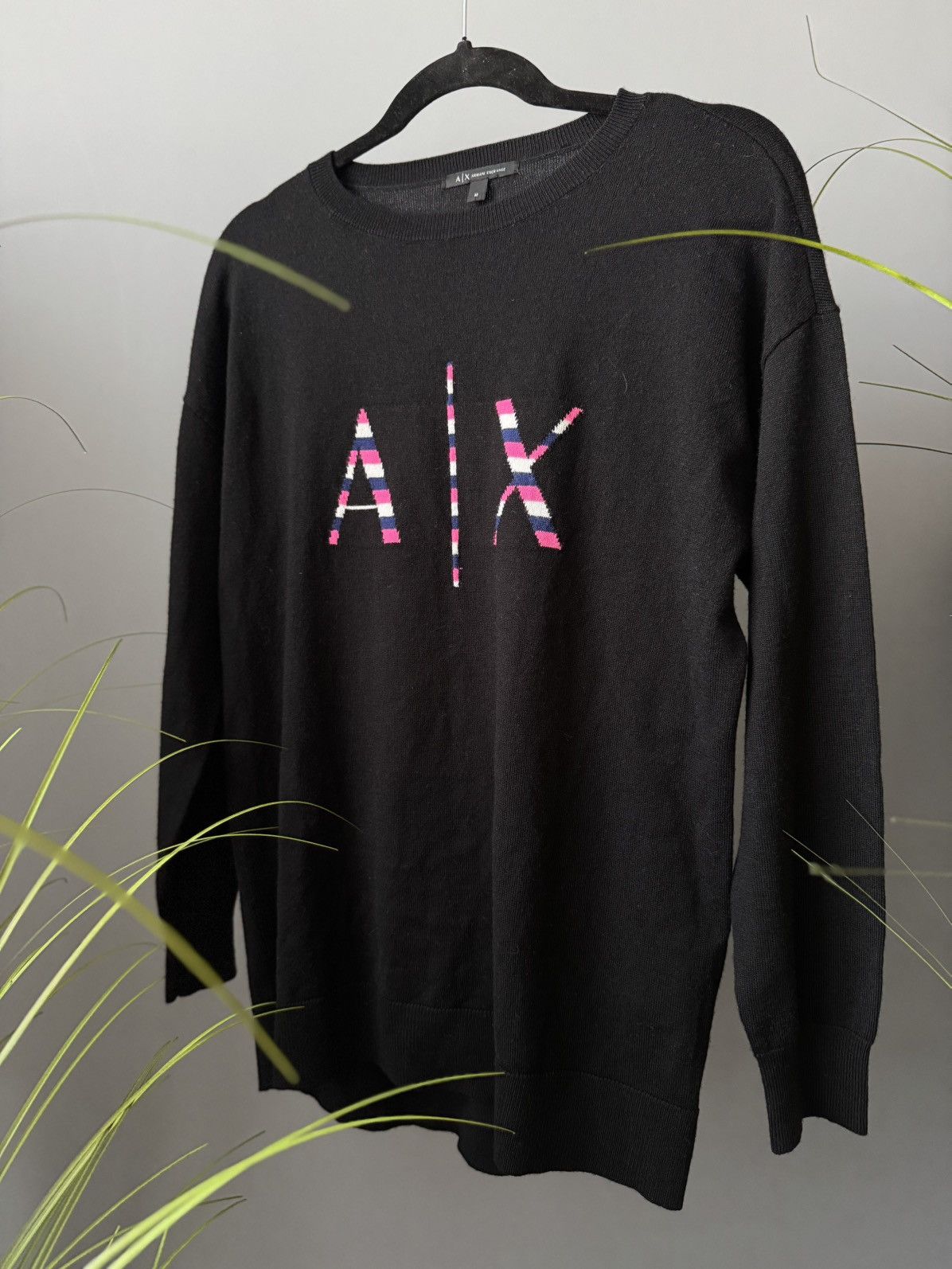 Armani Exchange Armani exchange sweater big logo pink Size US M / EU 48-50 / 2 - 1 Thumbnail