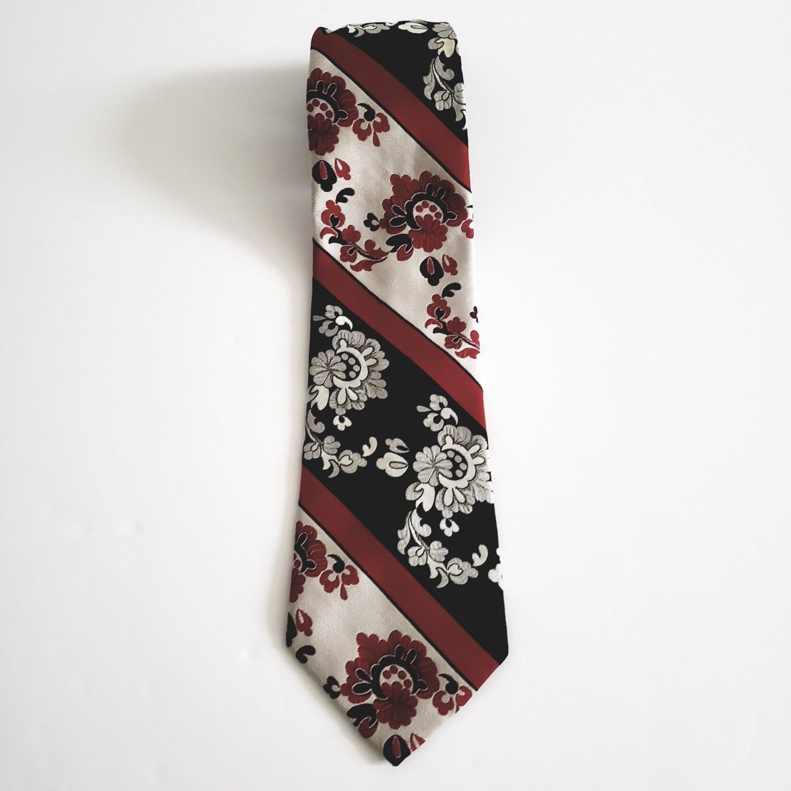 Custommade Courtney Custom Classic Men's Tie Floral Multicolored #1R Size 26 - 2 Thumbnail