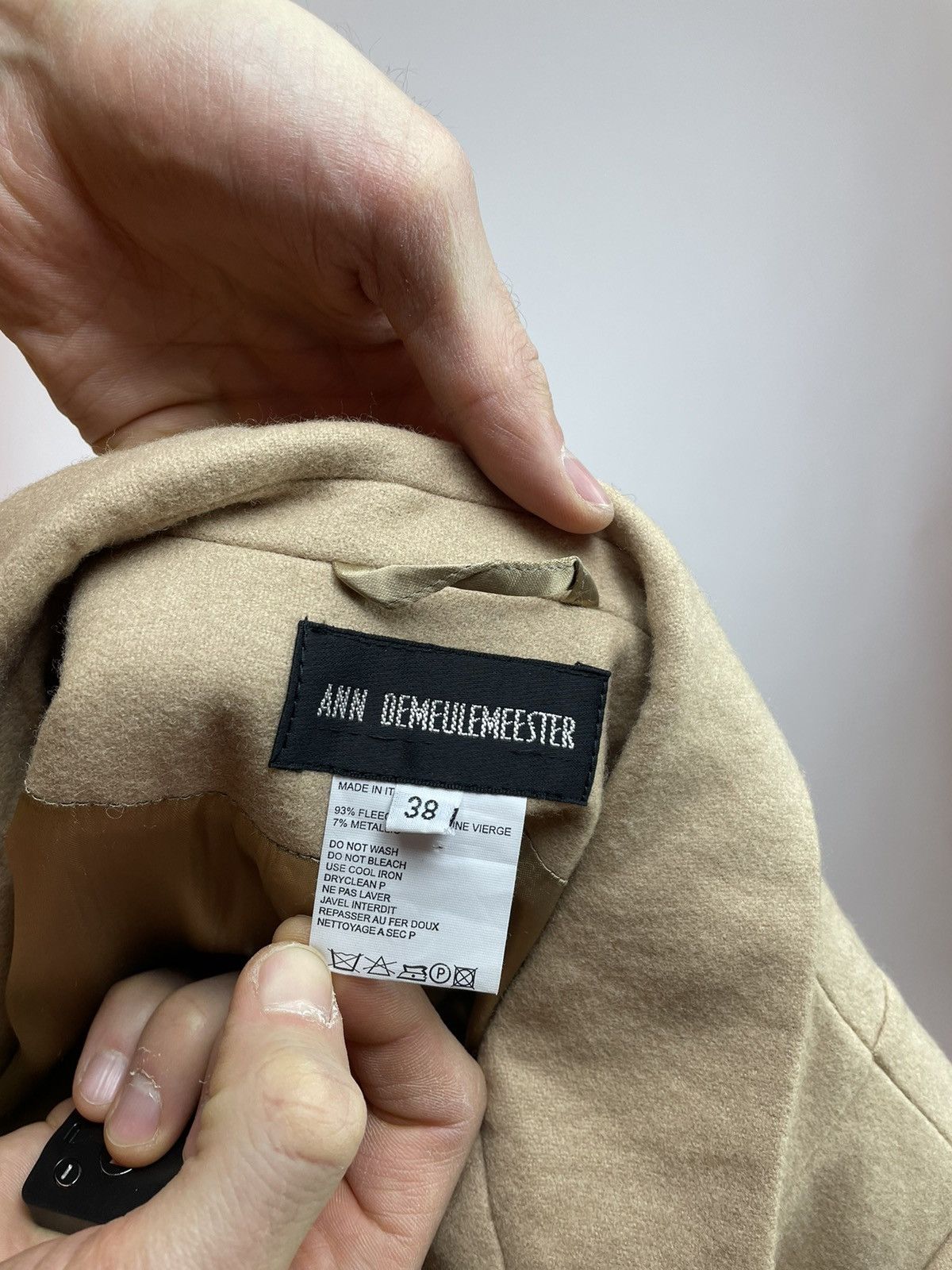 Ann Demeulemeester ANN DEMEULEMEESTER Wool trench coat Womens size 38 Size XS / US 0-2 / IT 36-38 - 10 Thumbnail
