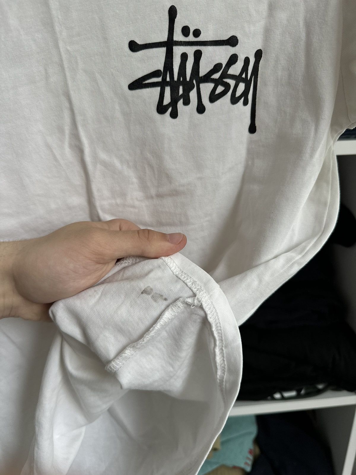 Stussy 🔥VINTAGE STUSSY BIG PAINTED LOGO T-SHIRT🔥 Size US S / EU 44-46 / 1 - 10 Thumbnail