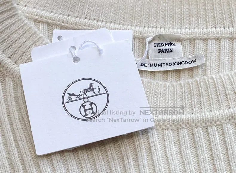 Hermes Hermes Ivory knitted sweater Size XS / US 0-2 / IT 36-38 - 6 Thumbnail