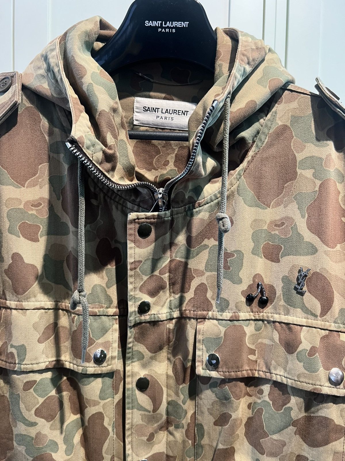 Saint Laurent Paris Saint laurent paris Camo parka Size US M / EU 48-50 / 2 - 2 Thumbnail