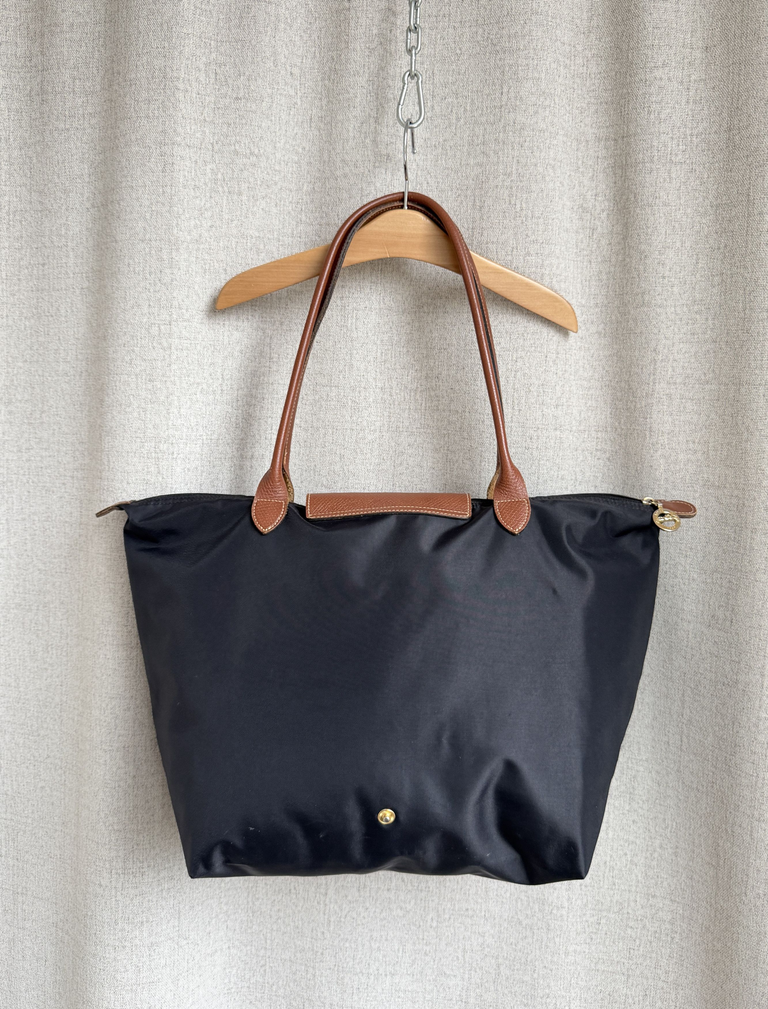 Longchamp Longchamp Le Pliage Black Nylon Top Handle Bag Size L Size ONE SIZE - 5 Thumbnail