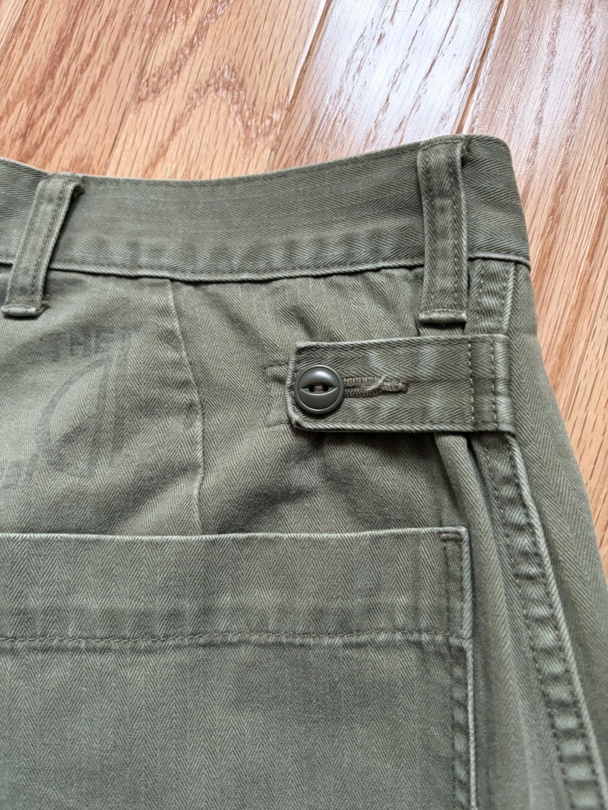 Kapital Kapital Fatigue Wide Leg Pleated Trousers (size 3/L) Size US 32 / EU 48 - 4 Thumbnail