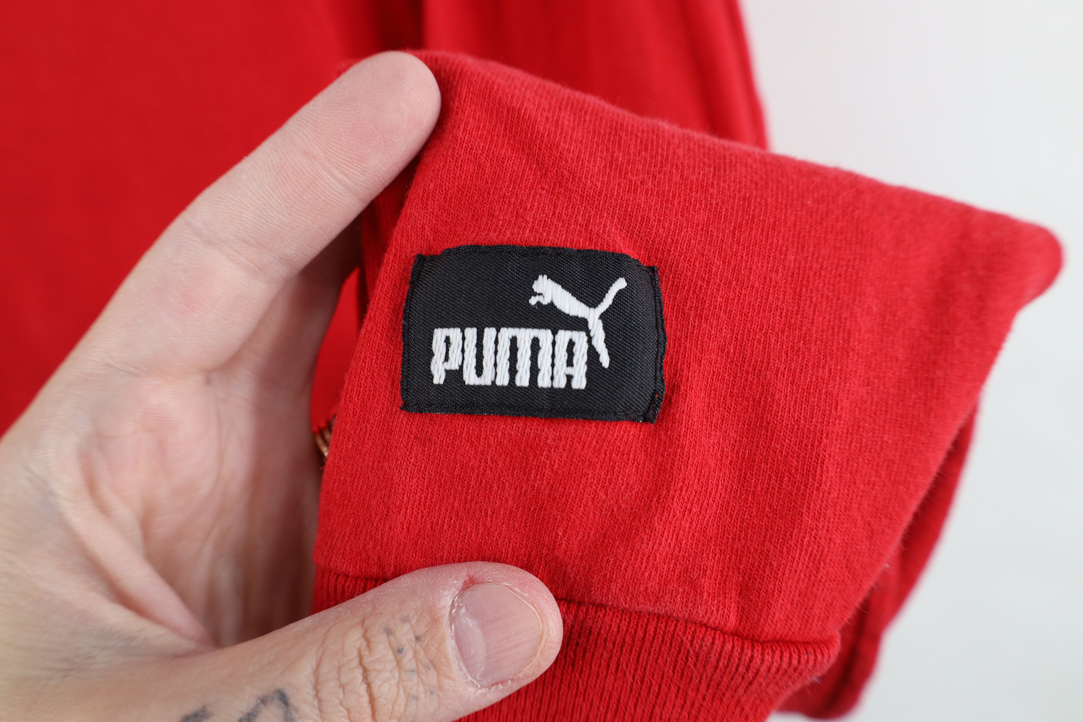 Puma Vintage 90s Puma Red Wings Hockey Mock Neck T-Shirt Red Size US XXL / EU 58 / 5 - 6 Thumbnail