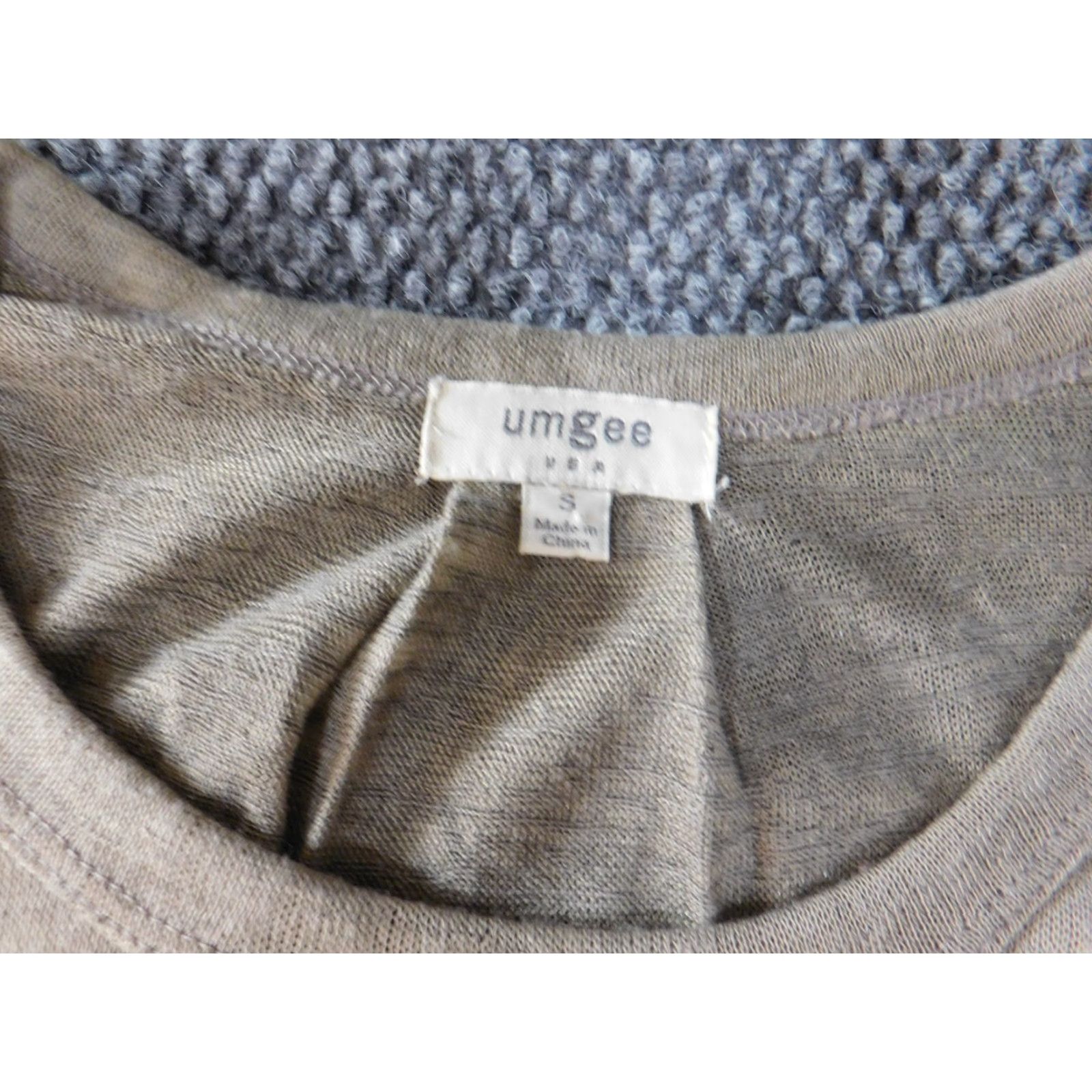 Vintage UMGEE Blouse Short Sleeve Round Neck Pullover Cotton Stretch Green Womens S Casual Basic Size S / US 4 / IT 40 - 4 Thumbnail