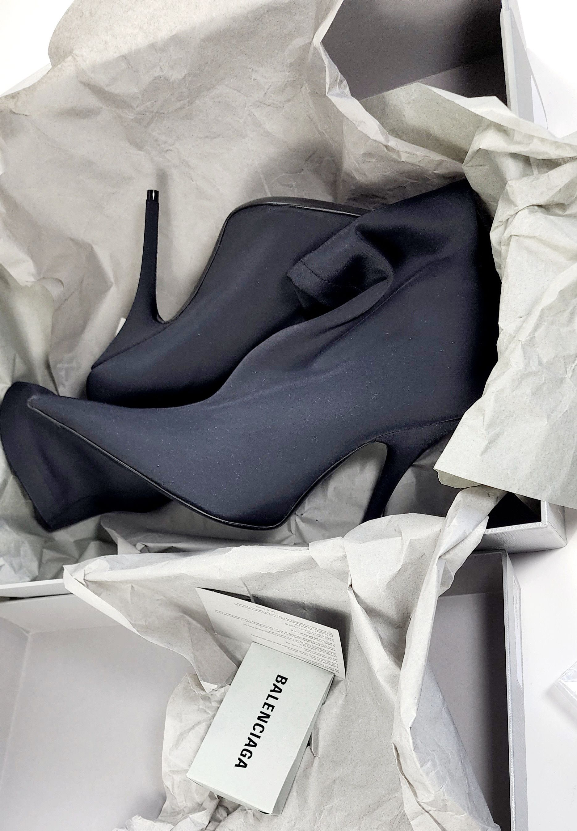 Balenciaga RRP$1295 BALENCIAGA Knife Ankle Boots US9 EU39 Black Spike Size US 9 / IT 39 - 8 Thumbnail