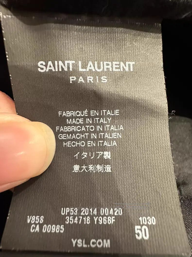 Saint Laurent Paris Saint Laurent Paris Snowflake gray lamb fur baseball suit Size US M / EU 48-50 / 2 - 5 Thumbnail