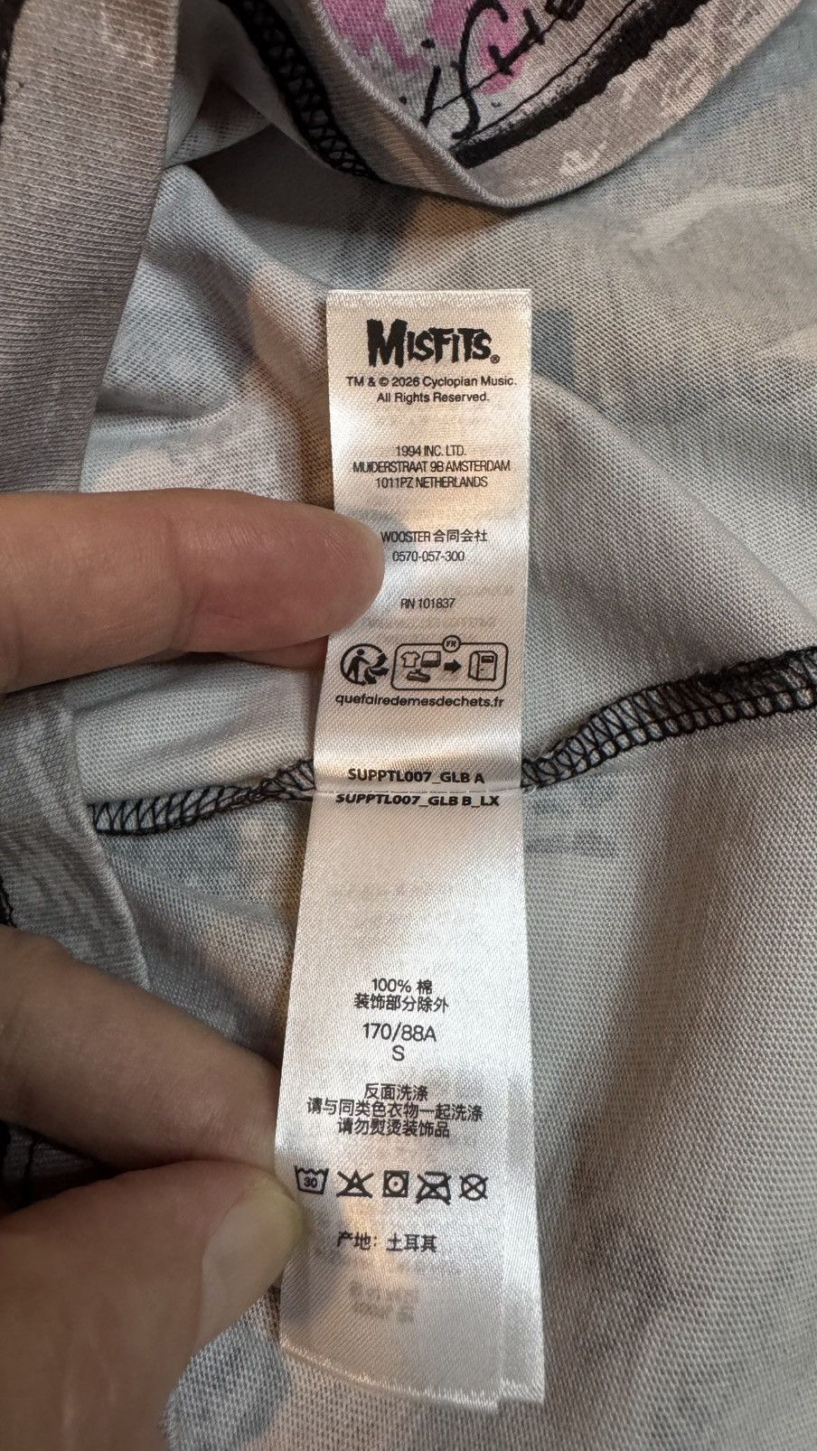 Misfits × Supreme Supreme x Misfits Small S/S Top White/Pink Size US S / EU 44-46 / 1 - 9 Thumbnail