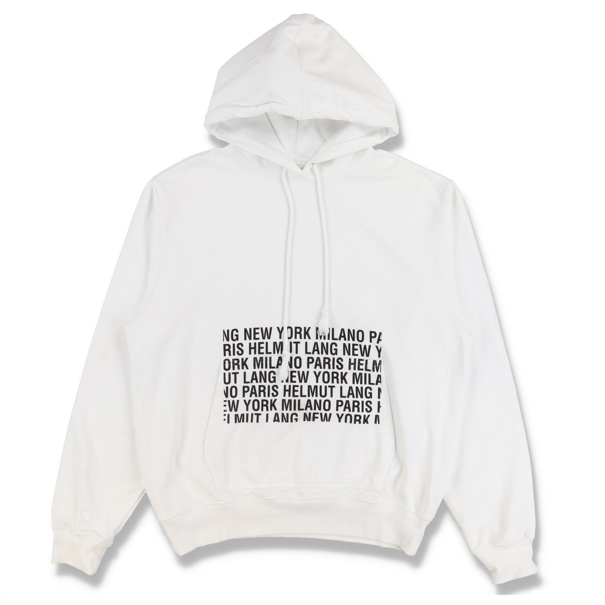 Helmut Lang White Box Logo Hoodie Size XL / US 12-14 / IT 48-50 - 2 Thumbnail