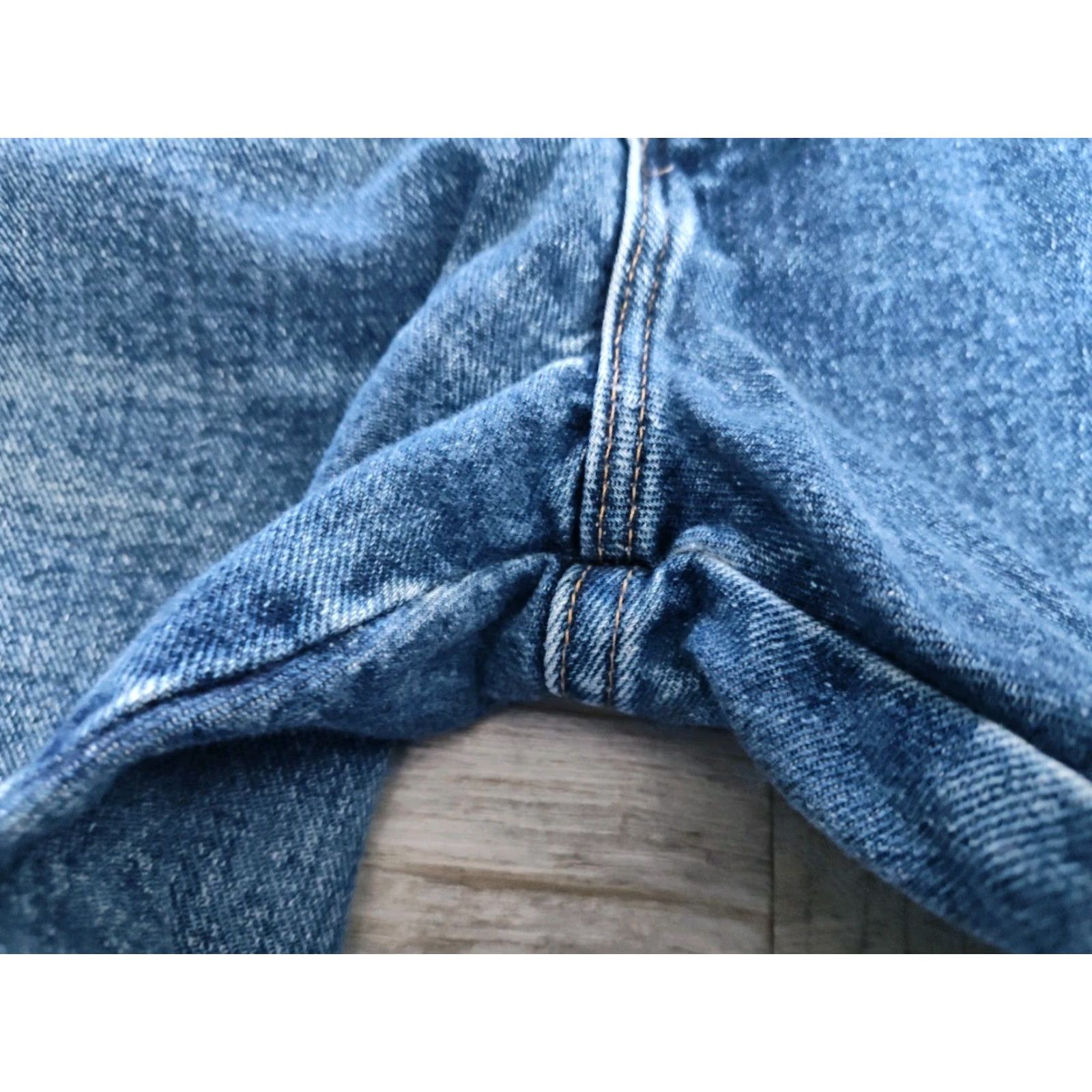 Wrangler VINTAGE Wrangler Rugged Wear Jeans Men Size 42x32 Denim Straight Fit 90s Distressed Blue Size US 42 / EU 58 - 5 Thumbnail