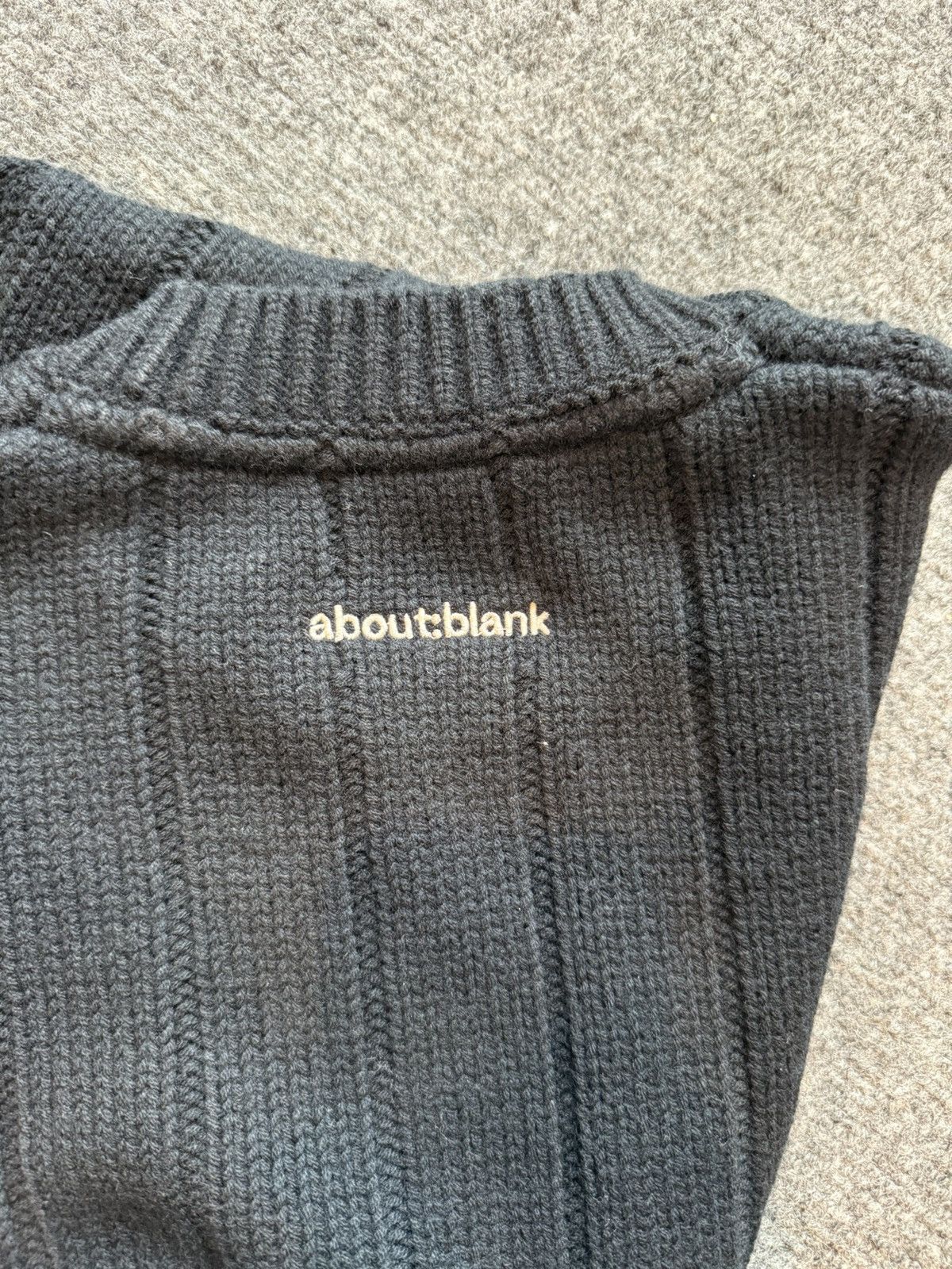 About:Blank About Blank Rib Knit Wool Mix Crew Sweater Size US M / EU 48-50 / 2 - 4 Thumbnail