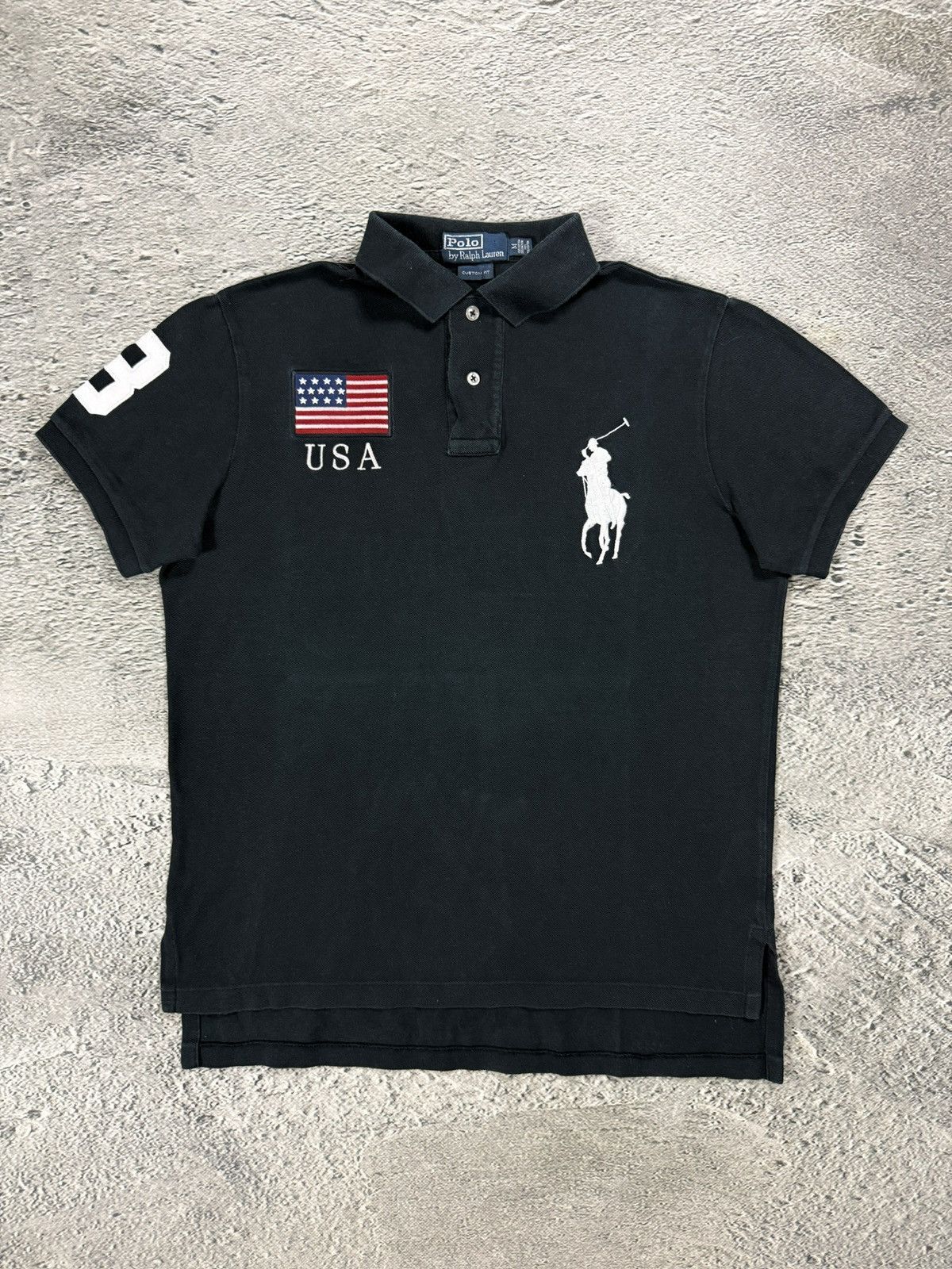 Ralph Lauren Chief Keef Polo Ralph Lauren USA black Polo t-shirt big pony Size US M / EU 48-50 / 2 - 1 Thumbnail