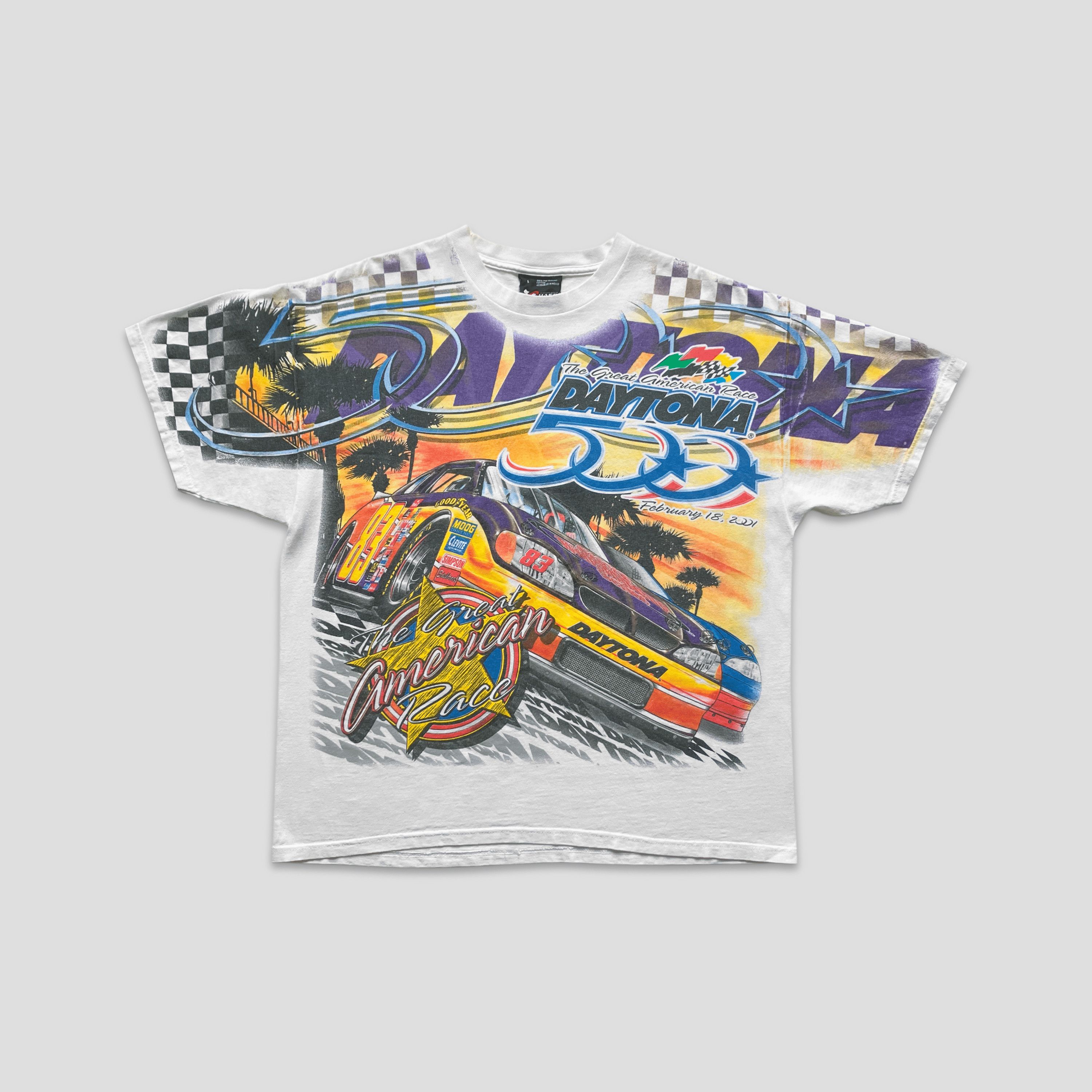 NASCAR Vintage 2001 NASCAR Daytona 500 AOP T-Shirt Size US L / EU 52-54 / 3 - 1 Thumbnail