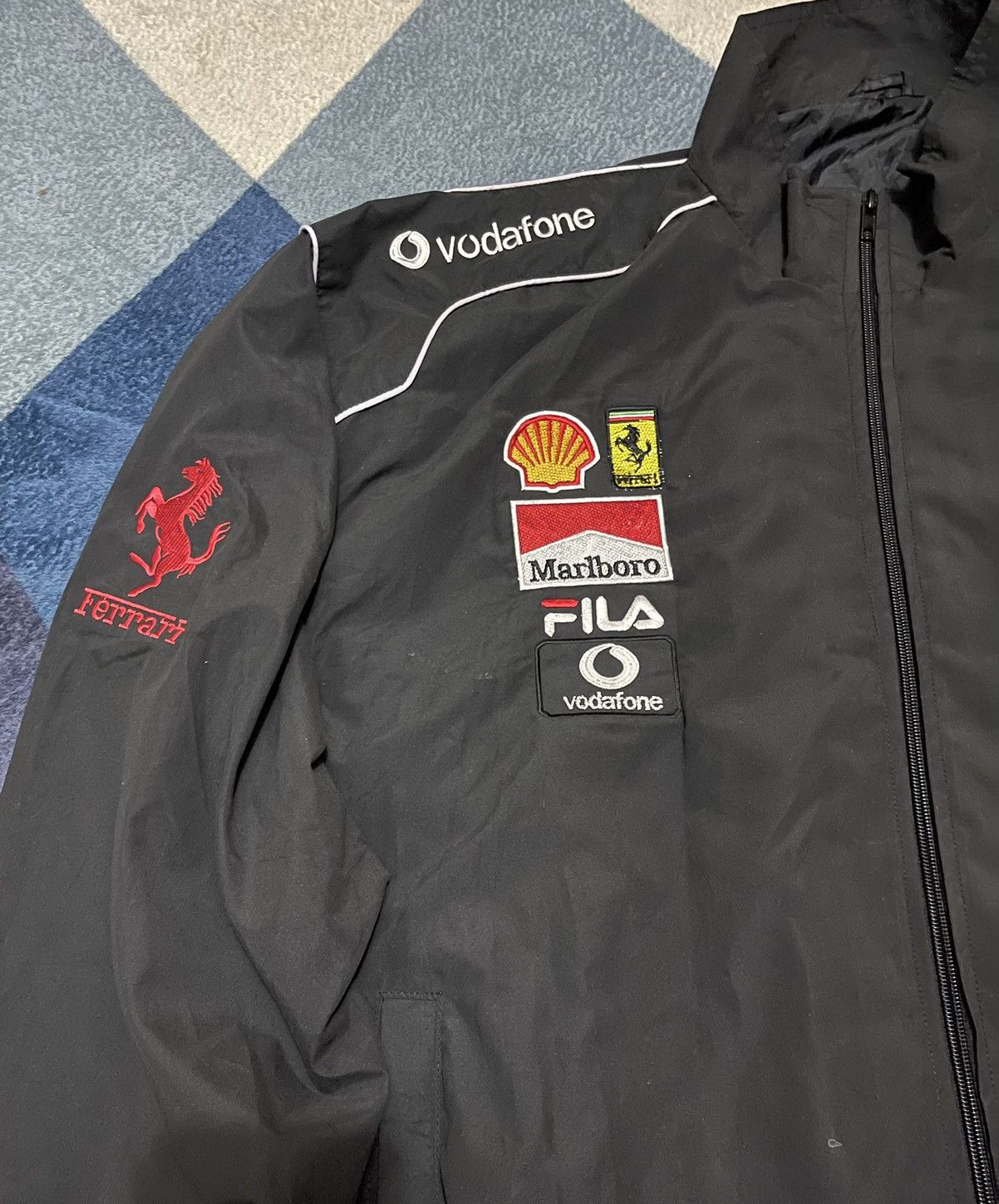 Vintage VINTAGE FERRARI BOMBER JACKET RACING Size US L / EU 52-54 / 3 - 4 Thumbnail