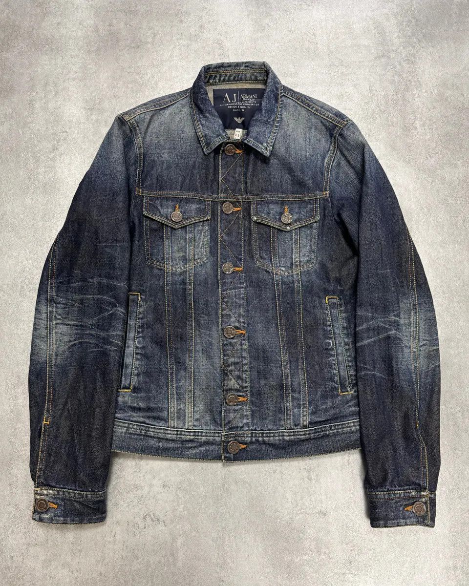 ジャケット・アウター 00s ARMANI Design Denim Jacket 00s ARMANI Design Denim Jacket