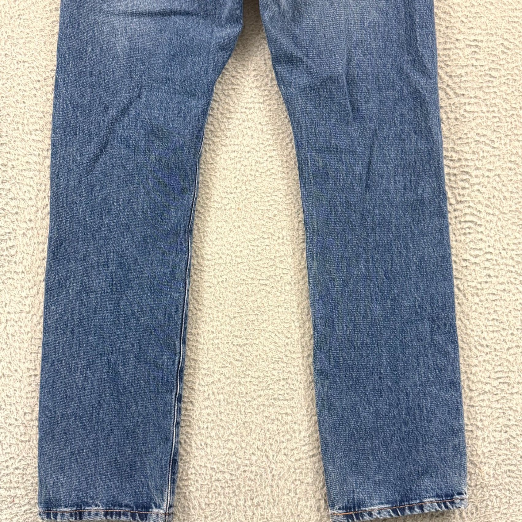 Levi's Levi's 501 Jeans Mens 28x32 Blue Denim Straight Button Fly Casual Vintage No Size US 28 / EU 44 - 3 Thumbnail